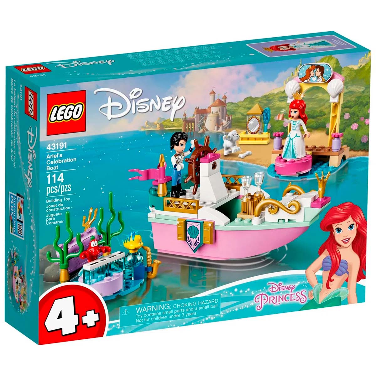 LEGO Disney Princess - O Barco de Cerimônia de Ariel - 43191