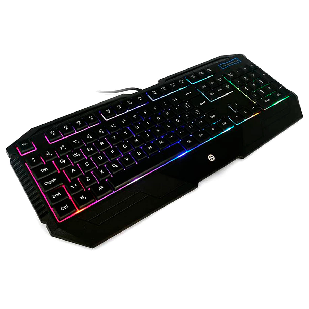 Teclado Gamer HP K110 - ABNT2 - Iluminação LED - 9XW73AA