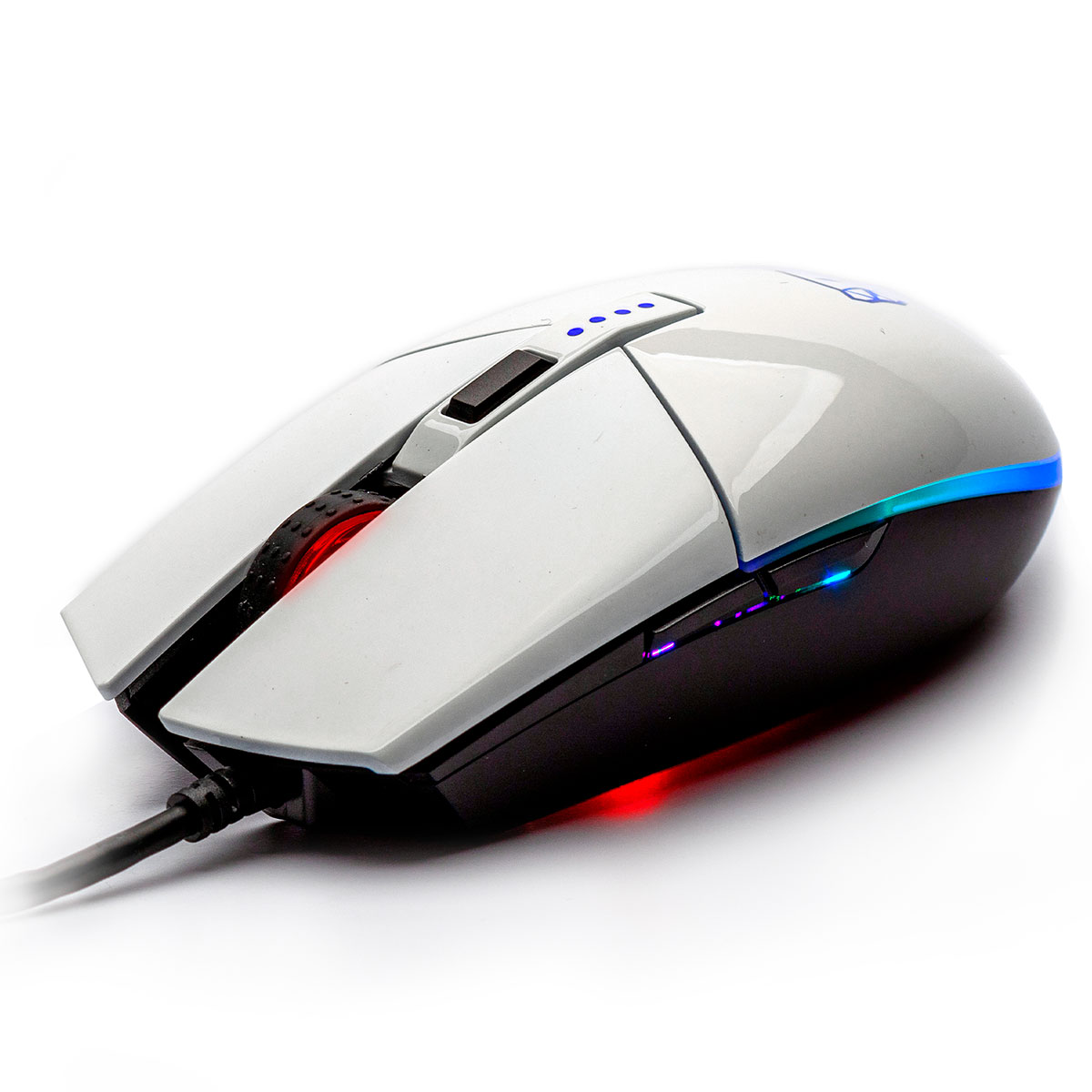 Mouse Gamer Motospeed V50 - 4000dpi - RGB - Branco - FMSMS0005BRO