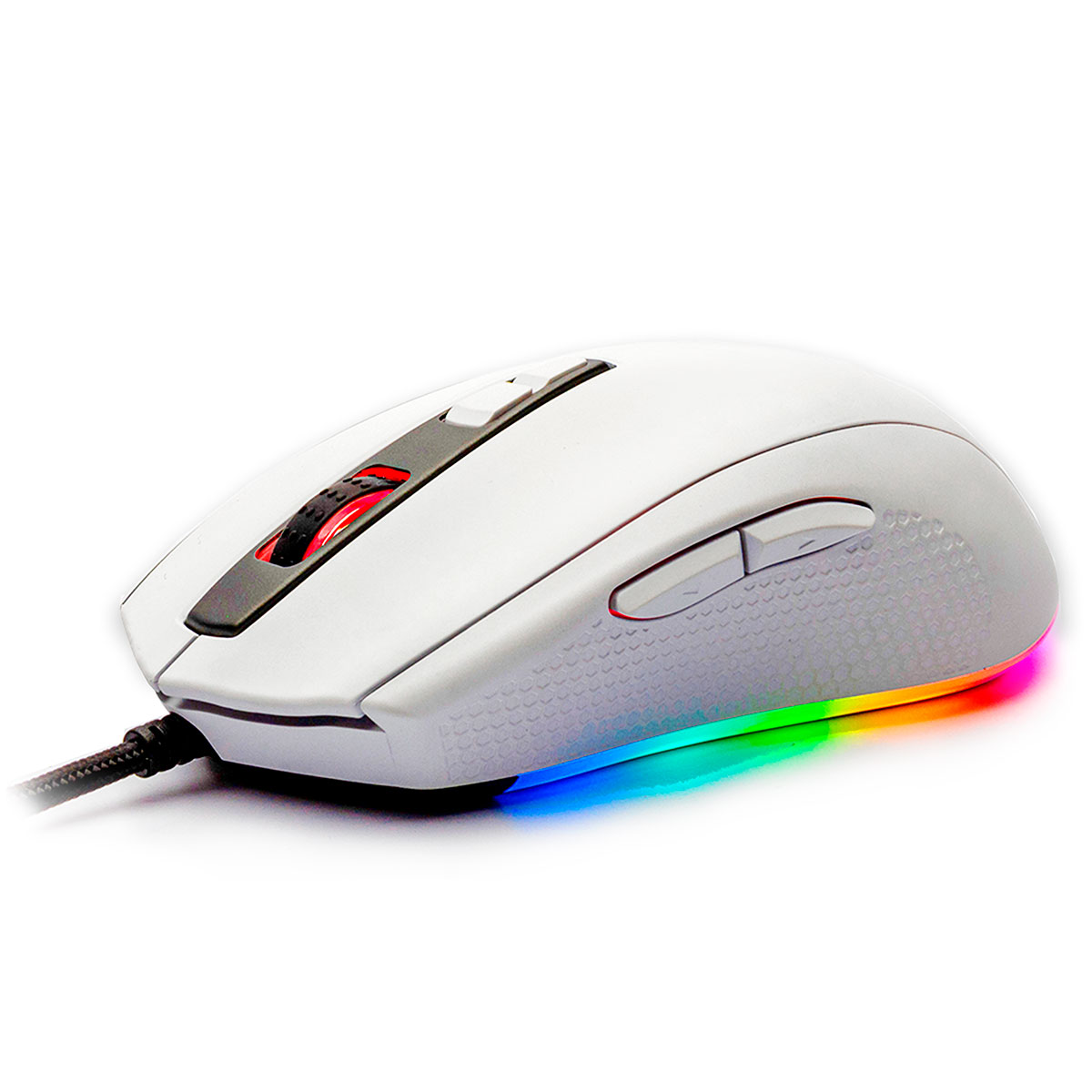 Mouse Gamer Motospeed V60 - 10000dpi - RGB - 7 Botões - Branco - FMSMS0006BRO