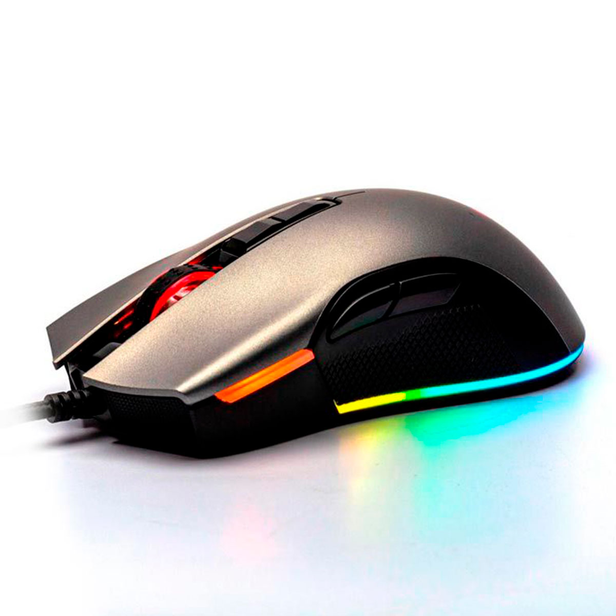 Mouse Gamer Motospeed V70 - 16000dpi - RGB - 7 Botões - Cinza FMSMS0009CIZ