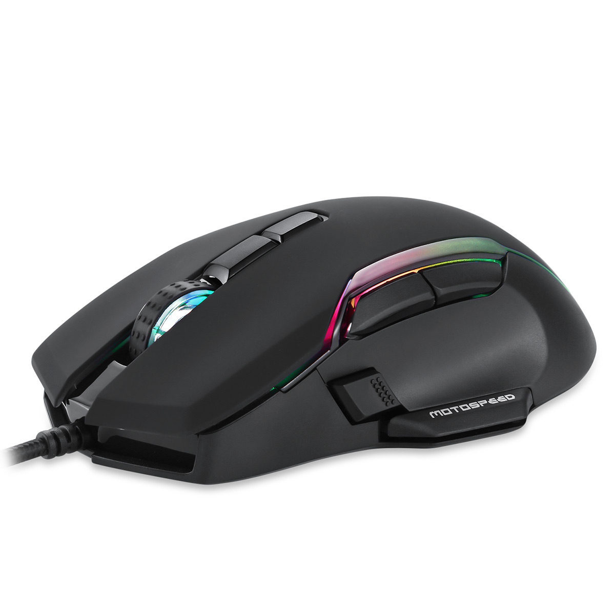 Mouse Gamer Motospeed V90 - 12000dpi - RGB - 8 Botões - Preto - FMSMS0100PTO