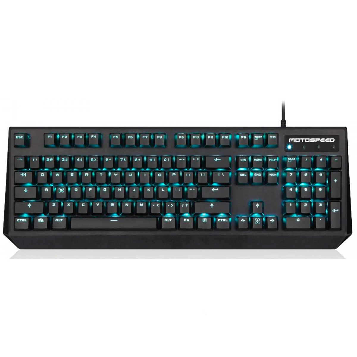 Teclado Mecânico Gamer Motospeed CK95 - Padrão US - LED Azul - Switch Azul - FMSTC0029AZL