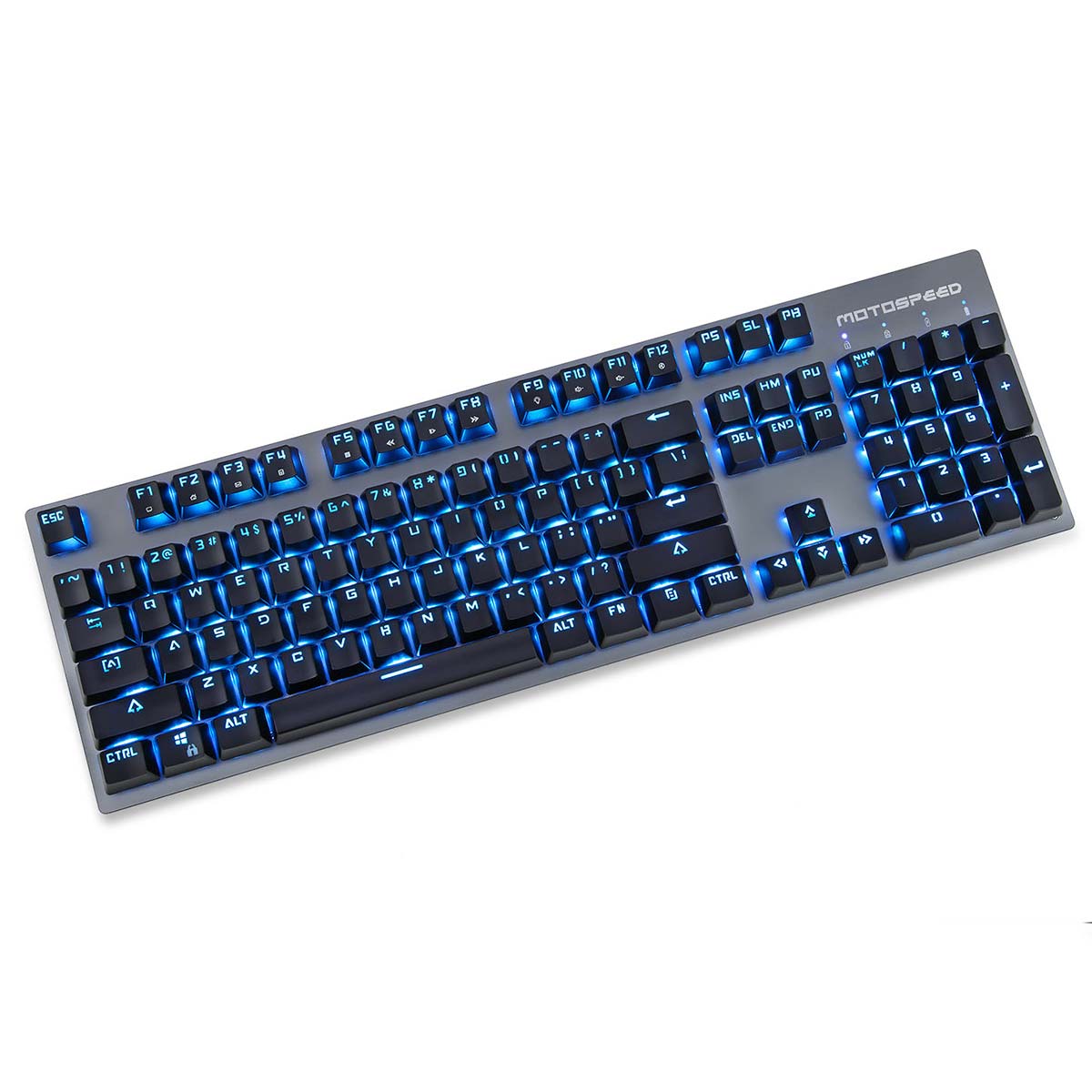 Teclado Mecânico Gamer Motospeed GK89 - Padrão US - LED Azul - Switch Azul - FMSTC0023AZL