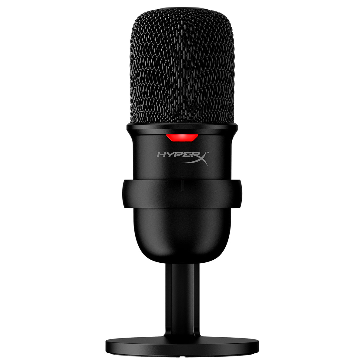 Microfone Streamer HyperX SoloCast - Pedestal Ajustável - USB - HMIS1X-XX-BK-G