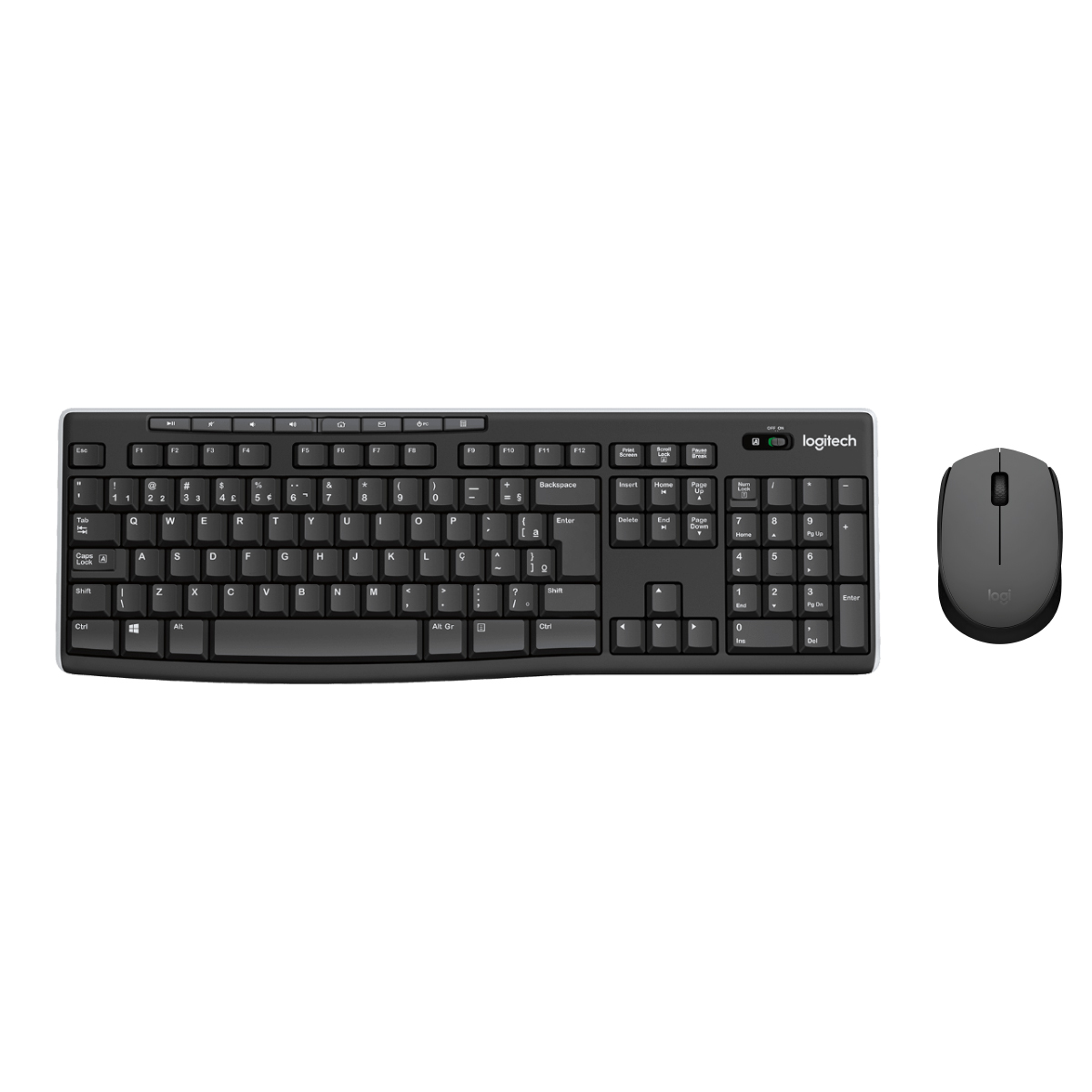Kit Teclado e Mouse sem Fio Logitech - Teclado K270 + Mouse M170 - ABNT2 - 1000dpi - 920-004427 / 910-004940