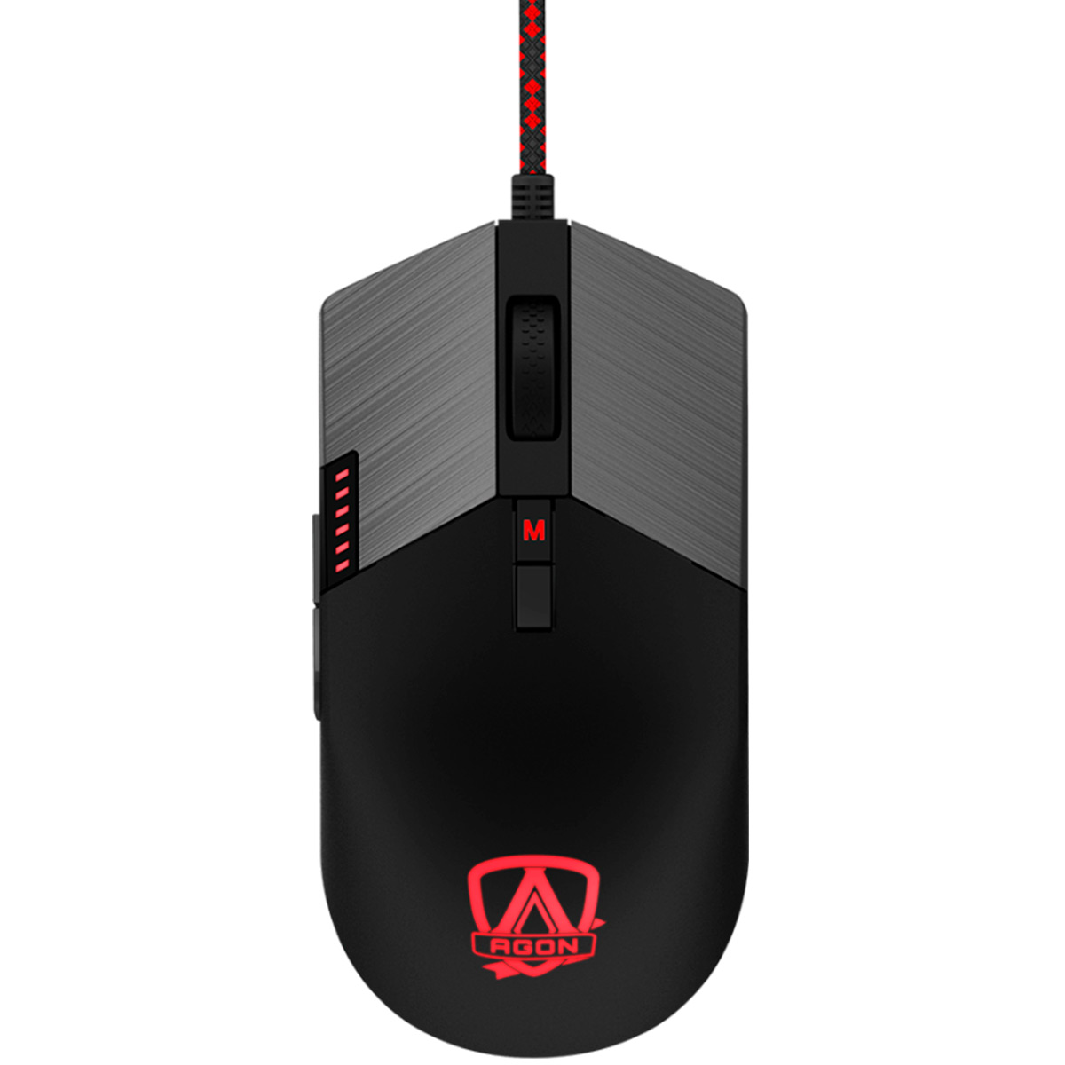 Mouse Gamer AOC Agon - 16000dpi - 8 Botões Programáveis - RGB - AGM700DRCB