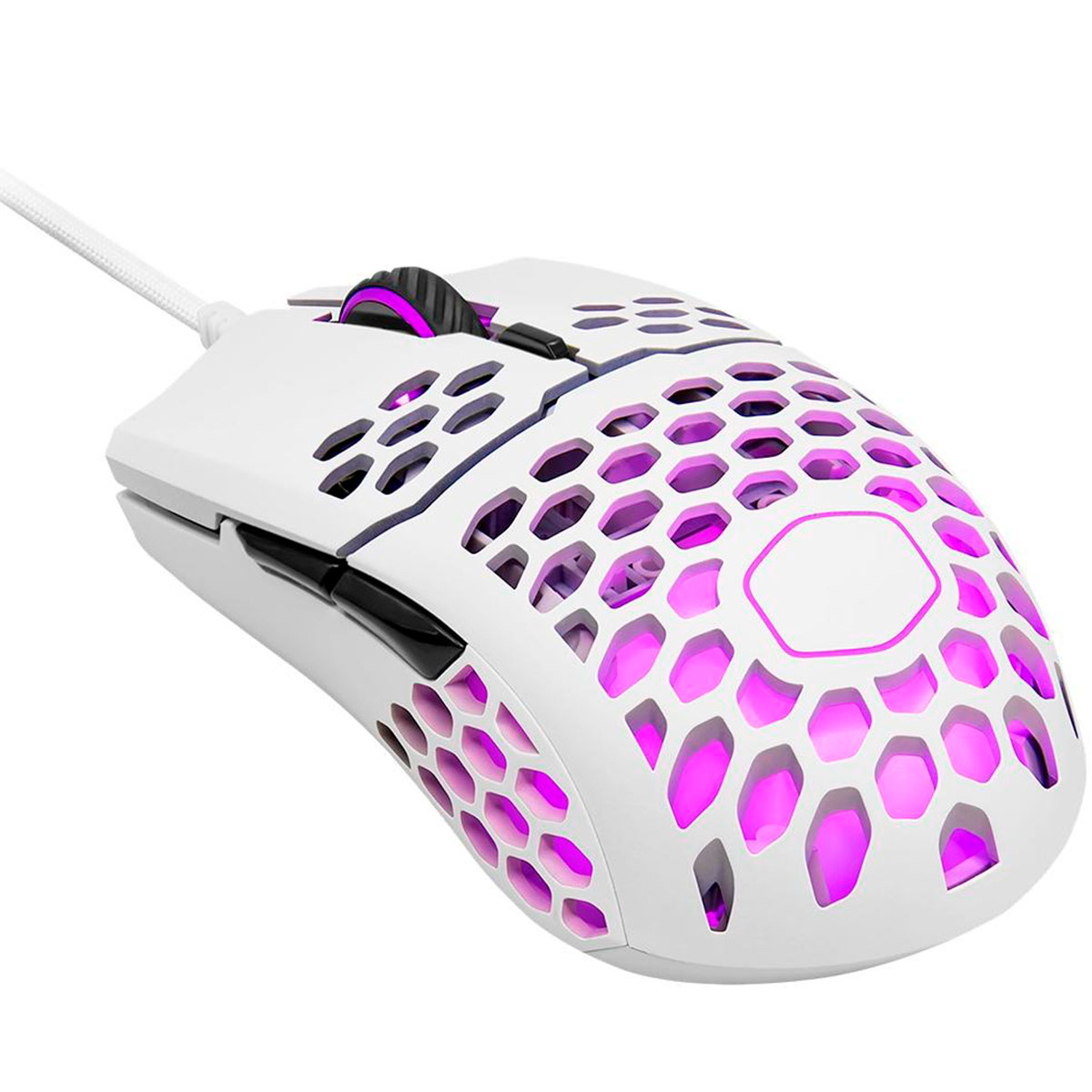 Mouse Gamer Cooler Master MM711 - 16000dpi - 6 Botões - RGB - Branco Fosco - MM-711-WWOL1