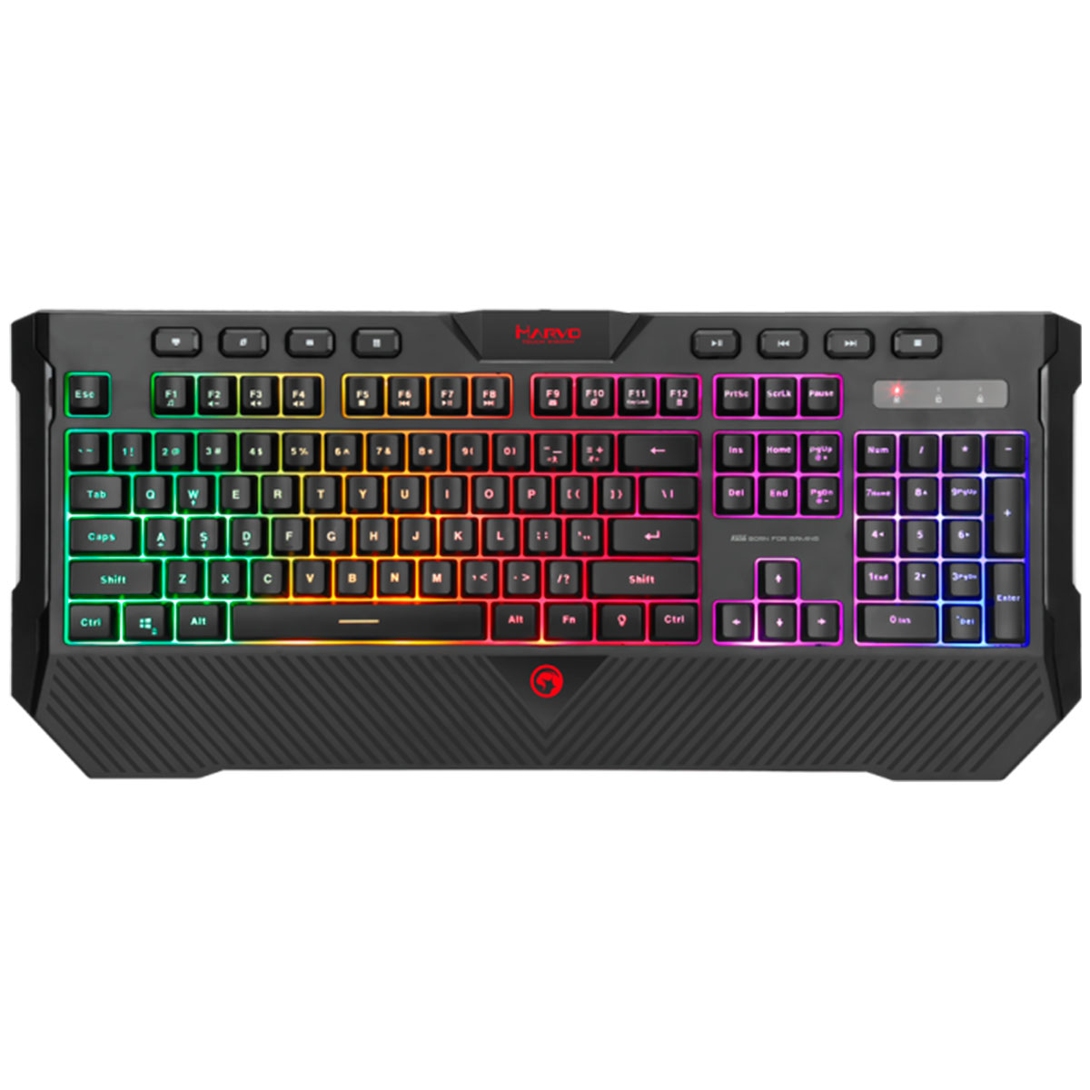 Teclado Gamer Marvo Scorpion K656 - Padrão US - Iluminação RGB Rainbow