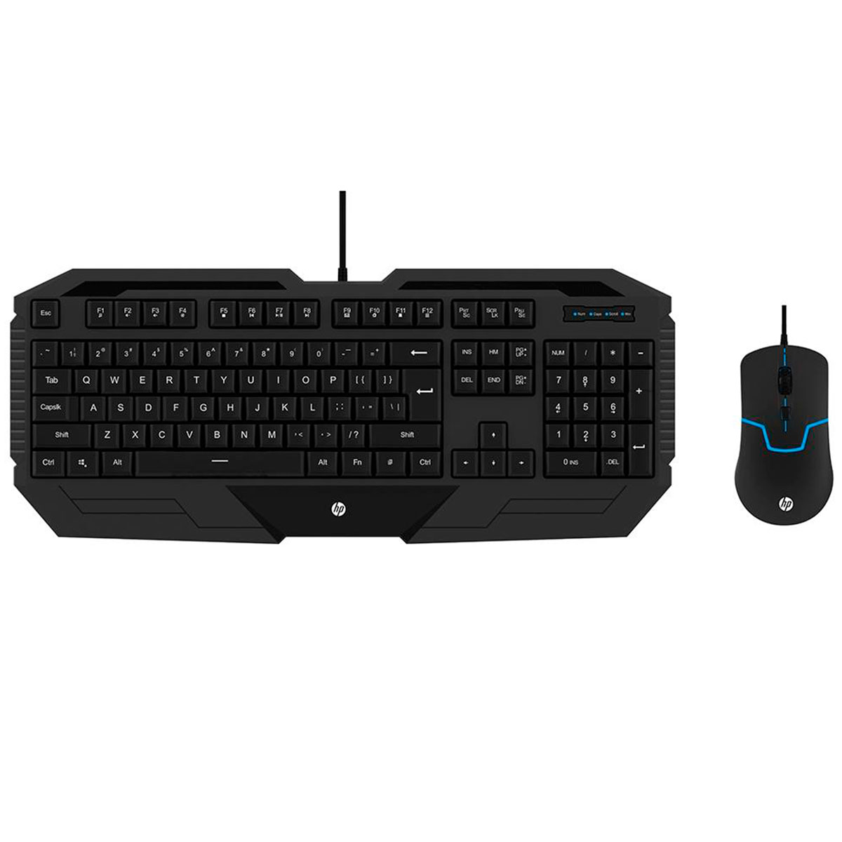 Kit Teclado e Mouse Gamer HP GK1000 - ABNT2 - 1600dpi