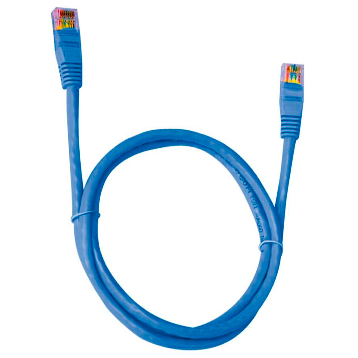 Cabo de Rede UTP (Patch Cord) RJ45 Cat.6 - 10 metros - Azul - Plus Cable PC-ETH6U100BL