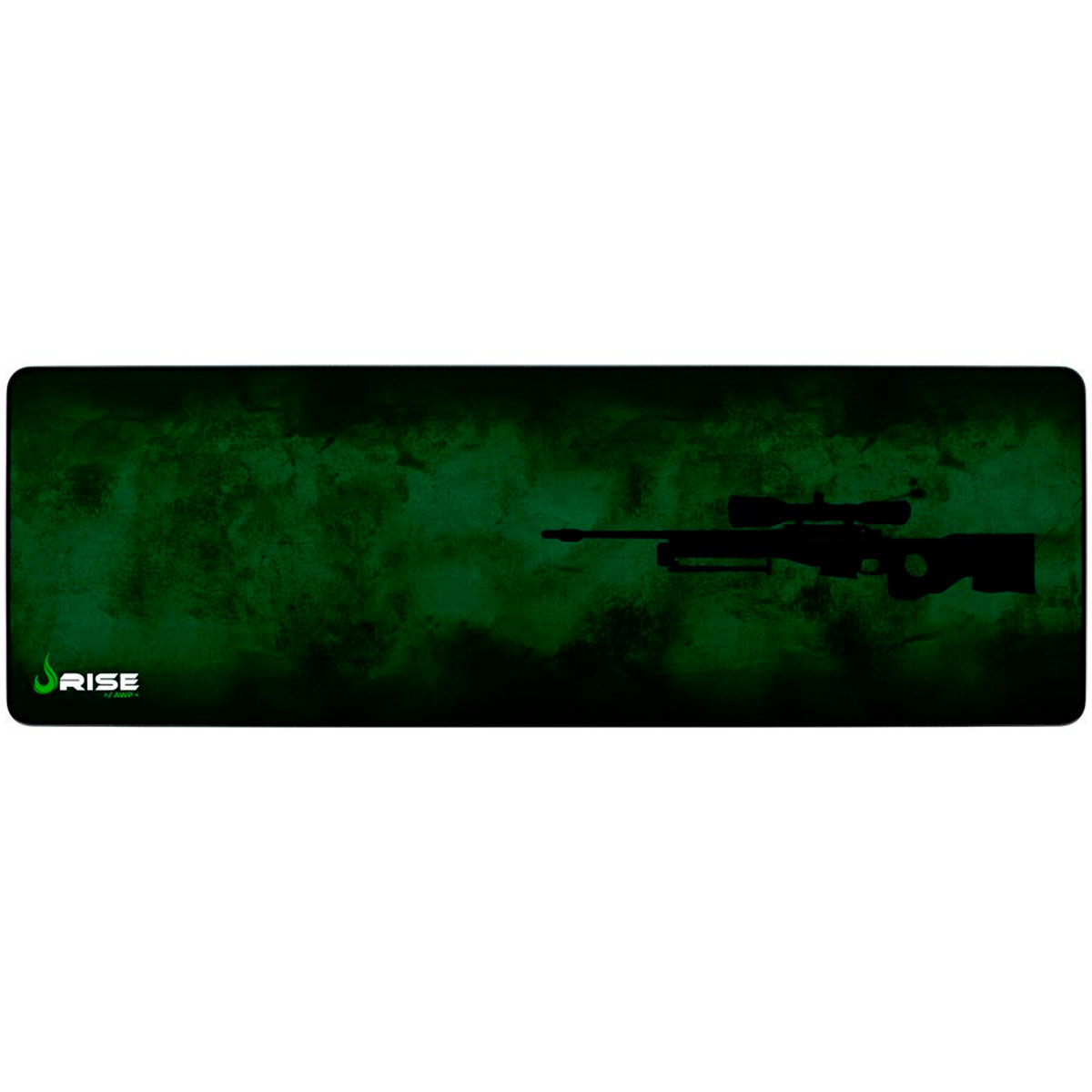 Mousepad Gamer Rise Mode Sniper - Extra Grande: 900 x 300mm - Verde - RG-MP-06-SNP