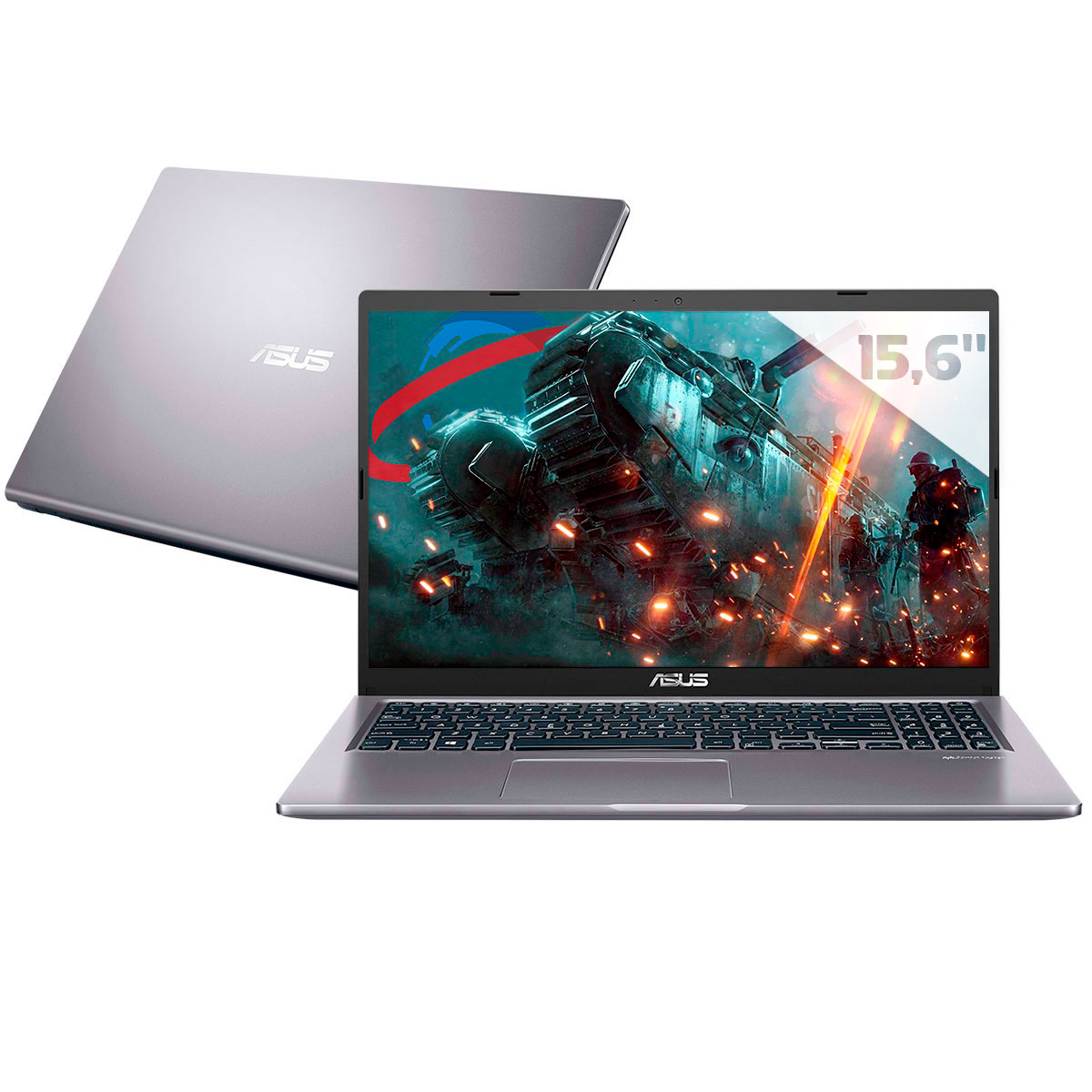 Notebook Asus M515DA-EJ502T - Ryzen 5, RAM 16GB, SSD 256GB, Radeon Vega 8, Tela 15.6