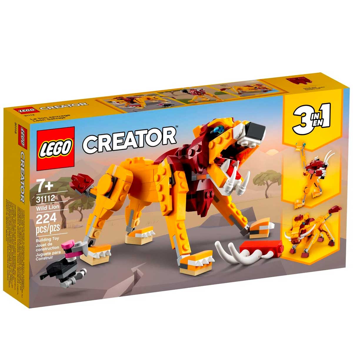 LEGO Creator 3 Em 1 - Leão Selvagem - 31112