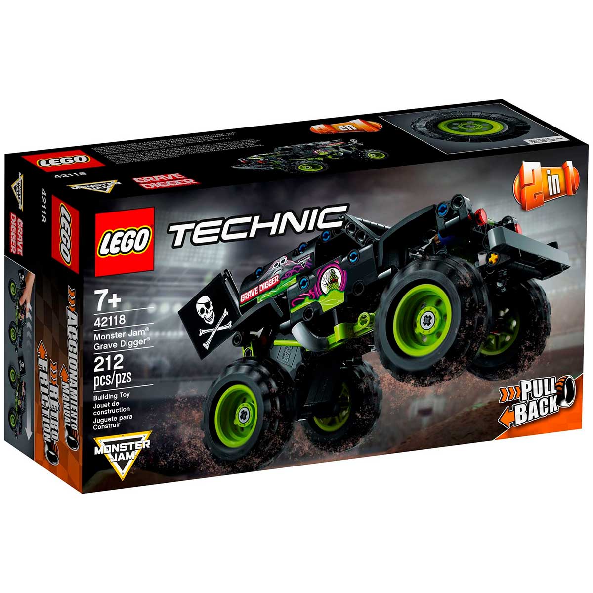 LEGO Technic 2 em 1 - Monster Jam® Grave Digger® - 42118