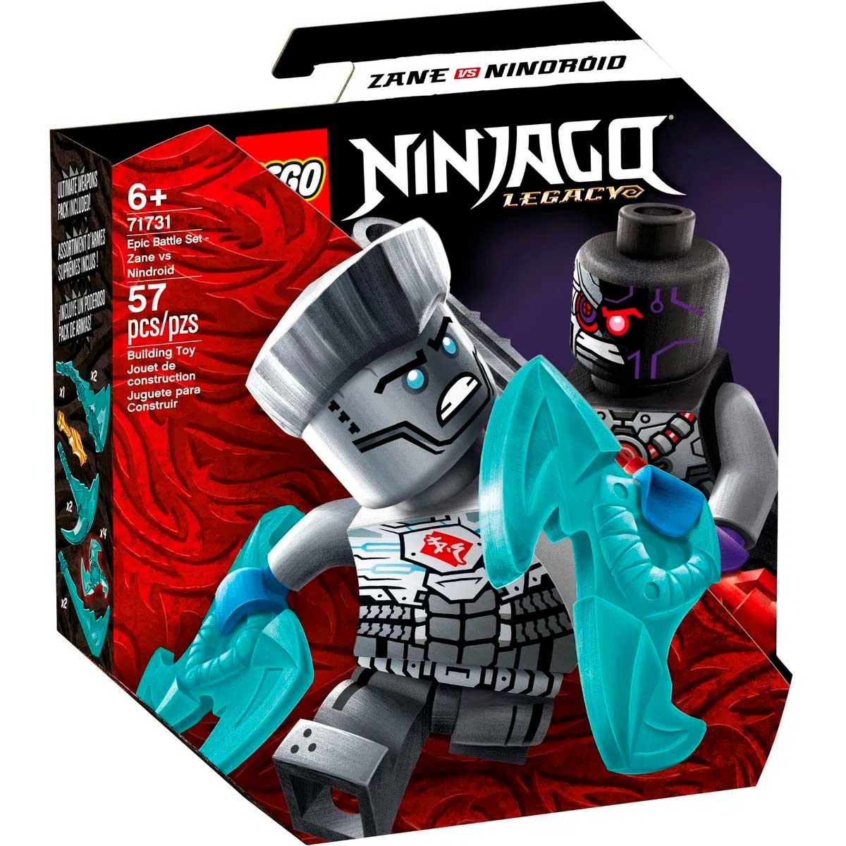 LEGO Ninjago - Conjunto de Combate Épico - Zane vs Nindroid - 71731