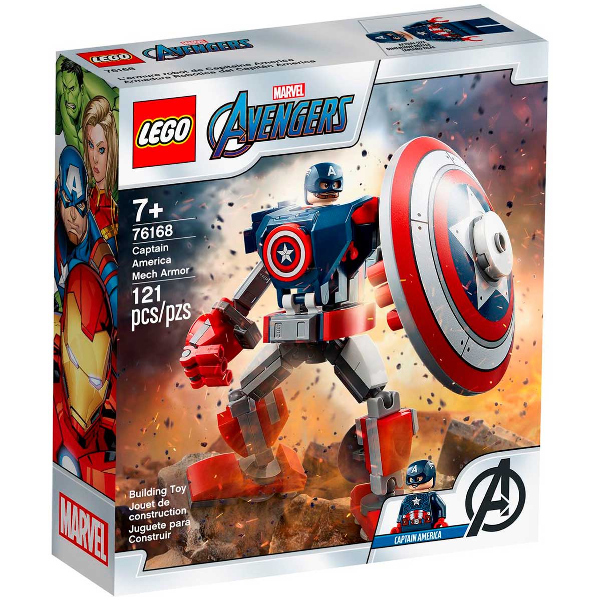 LEGO Super Heroes Marvel - Armadura Robô do Capitão América - 76168