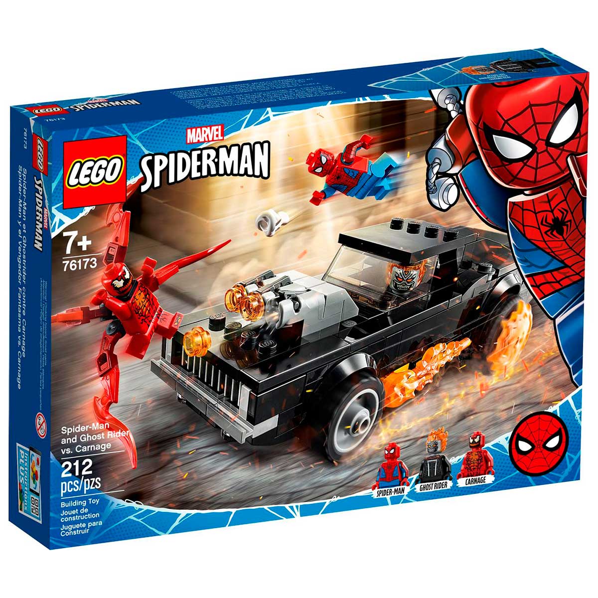 LEGO Super Heroes Marvel - Homem Aranha e Motoqueiro Fantasma vs. Carnificina - 76173