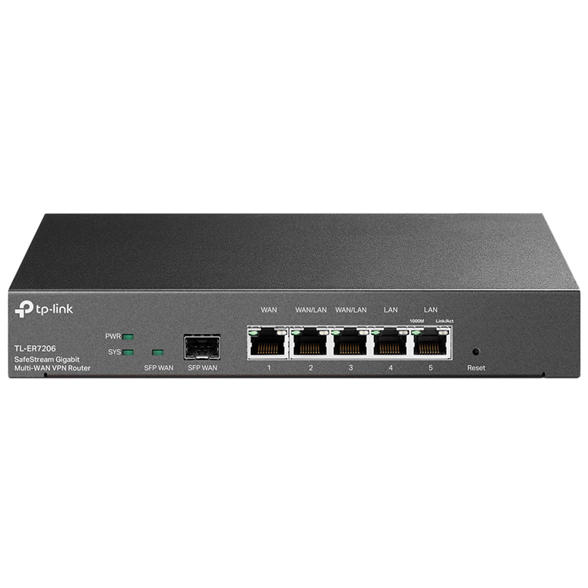 Roteador Load Balance TP-Link TL-ER7206 - até 4 portas WAN (redundante) Gigabit - WAN SFP - SafeStream - VPN Multi-Wan