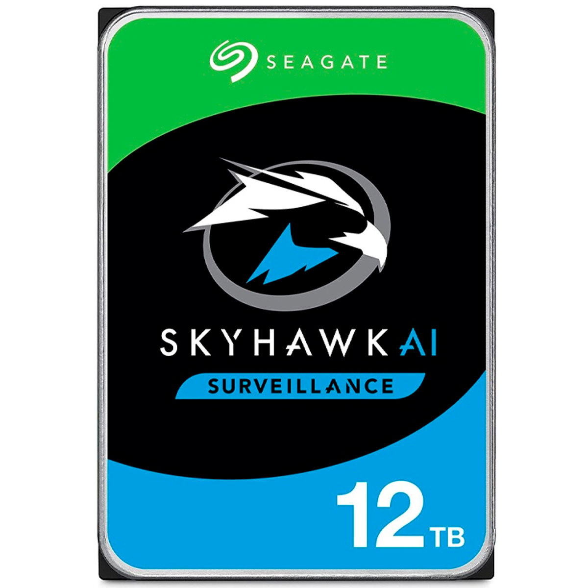HD 12TB SATA - 7200RPM - 256MB Cache - Seagate SkyHawk AI Surveillance - ST12000VE0008 - Ideal para Vigilância