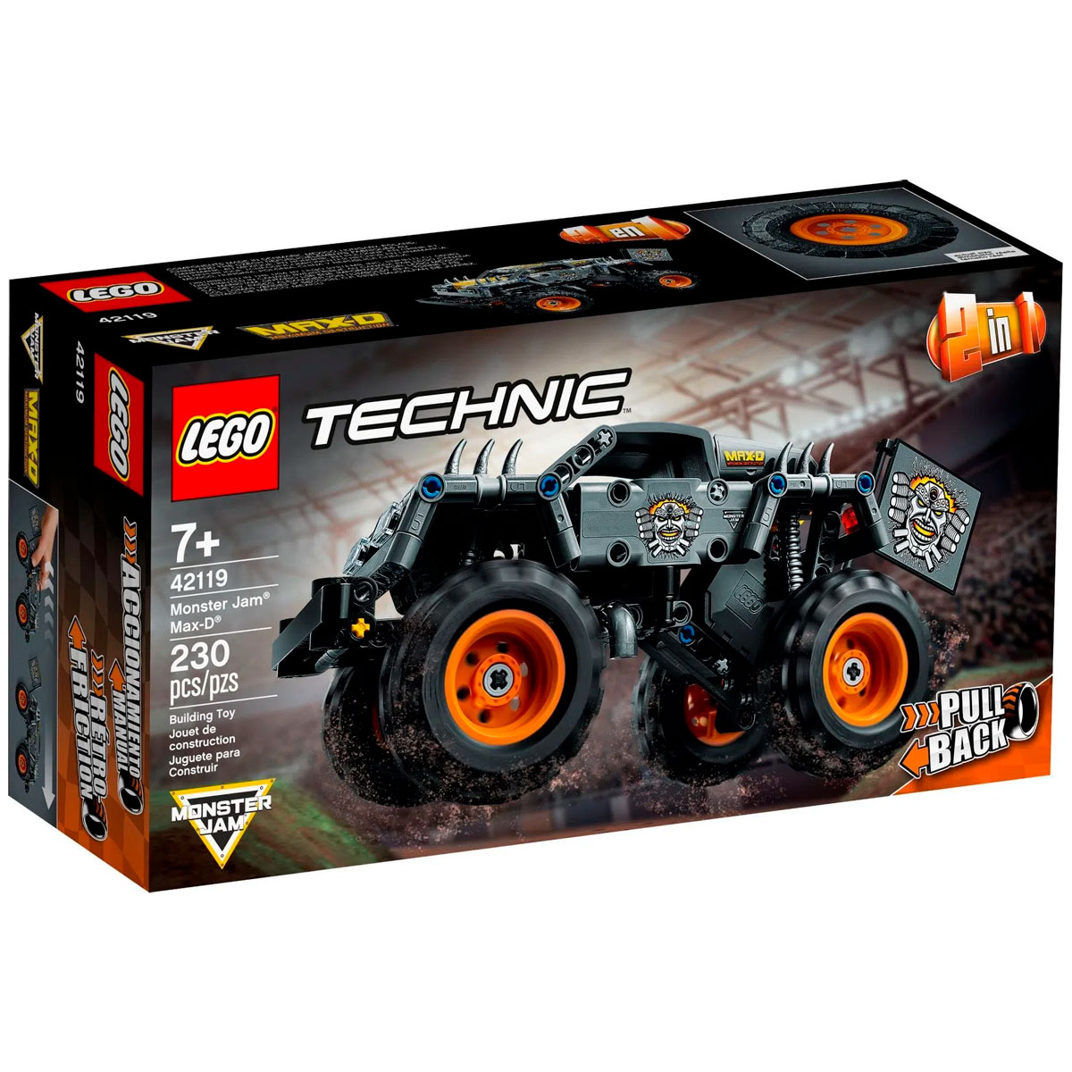 LEGO Technic 2 Em 1 - Monster Jam® Max-D® - 42119