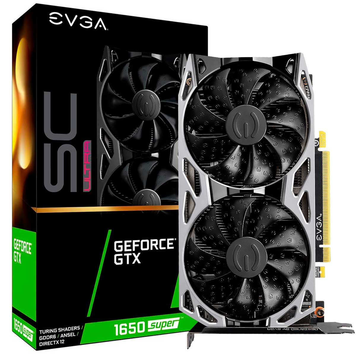 GeForce GTX 1650 Super 4GB GDDR6 128bits - EVGA SC Ultra Gaming - 04-P4-1357-KR