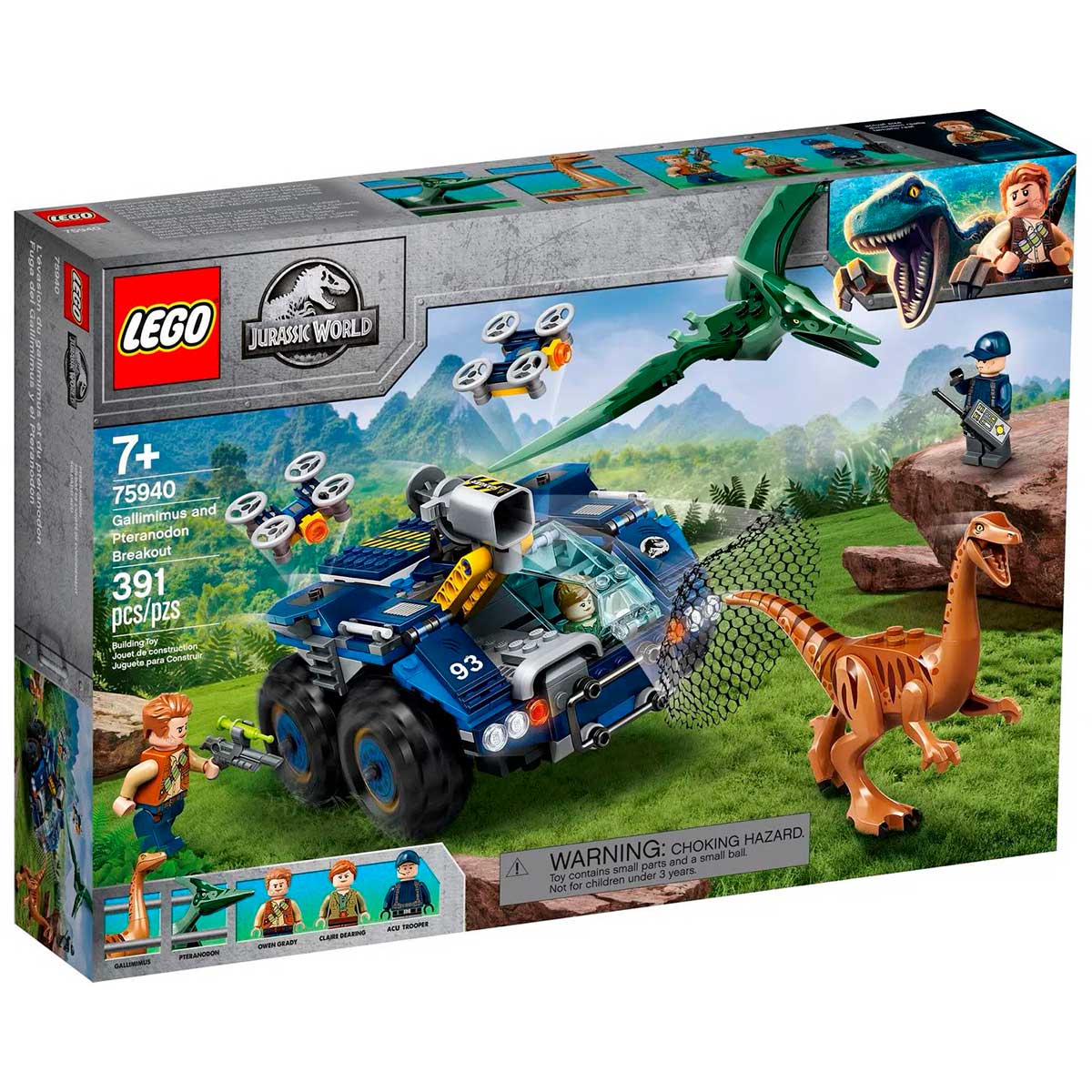 LEGO Jurassic World - Gallimimus e Pteranodonte: Missão de Recaptura - 75940