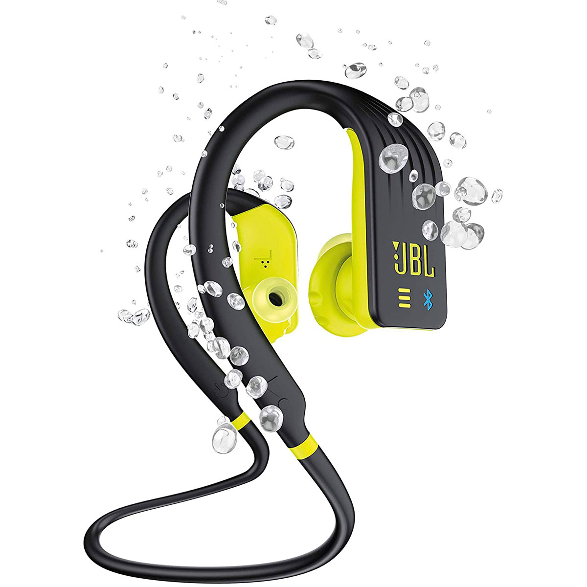 Fone de Ouvido Esportivo Bluetooth Intra-Auricular JBL Endurance Dive - À Prova D`água - com MP3 player - Preto e Amarelo - JBLENDURDIVEBNL