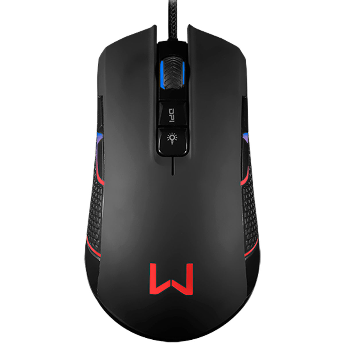 Mouse Gamer Multilaser Warrior Perseu - 4000dpi - RGB - 9 Botões Programáveis - MO275