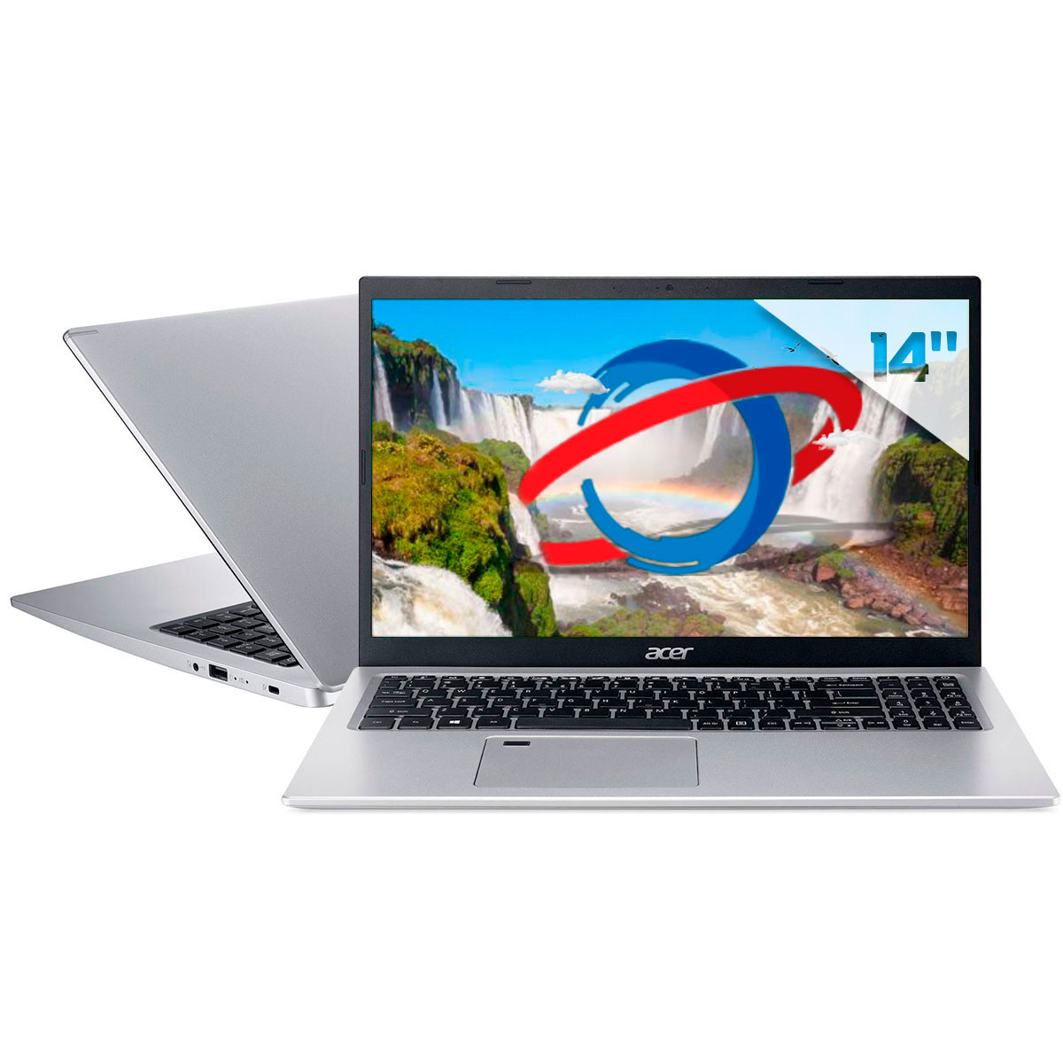 Notebook Acer Aspire A514-53-31PN - Intel i3 1005G1, RAM 12GB, SSD 128GB + HD 1TB, Tela 14