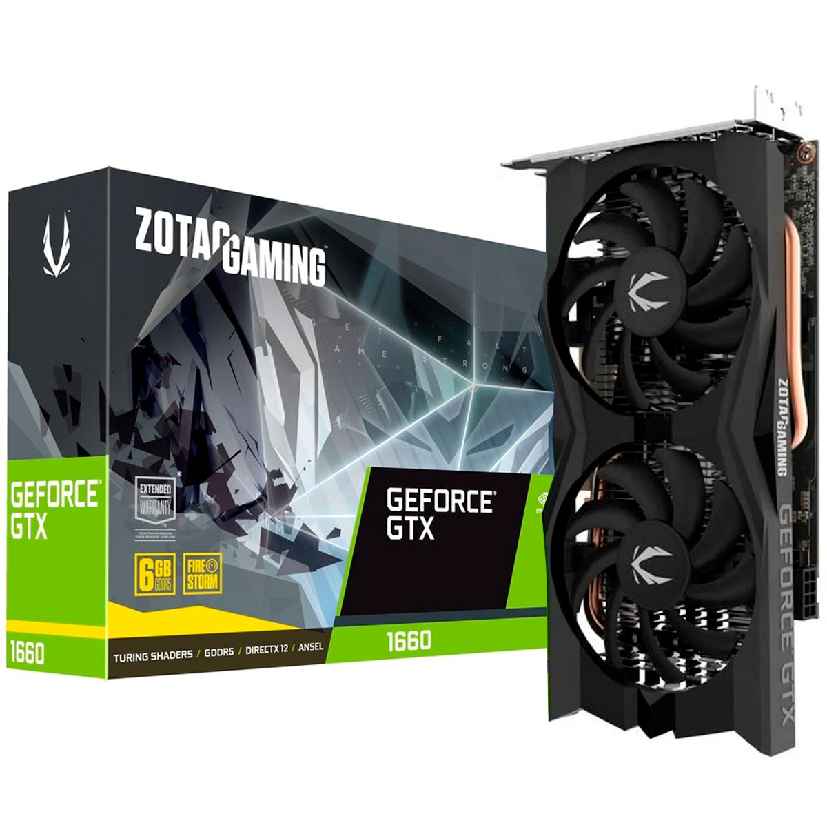 GeForce GTX 1660 6GB GDDR5 192bits - Zotac Gaming ZT-T16600M-10M