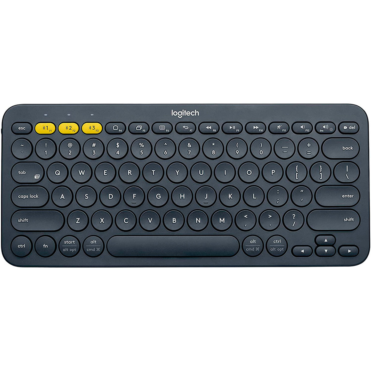 Teclado sem Fio Logitech K380 - Bluetooth - para computador, tablet e telefone - Padrão US - Preto - 920-007564