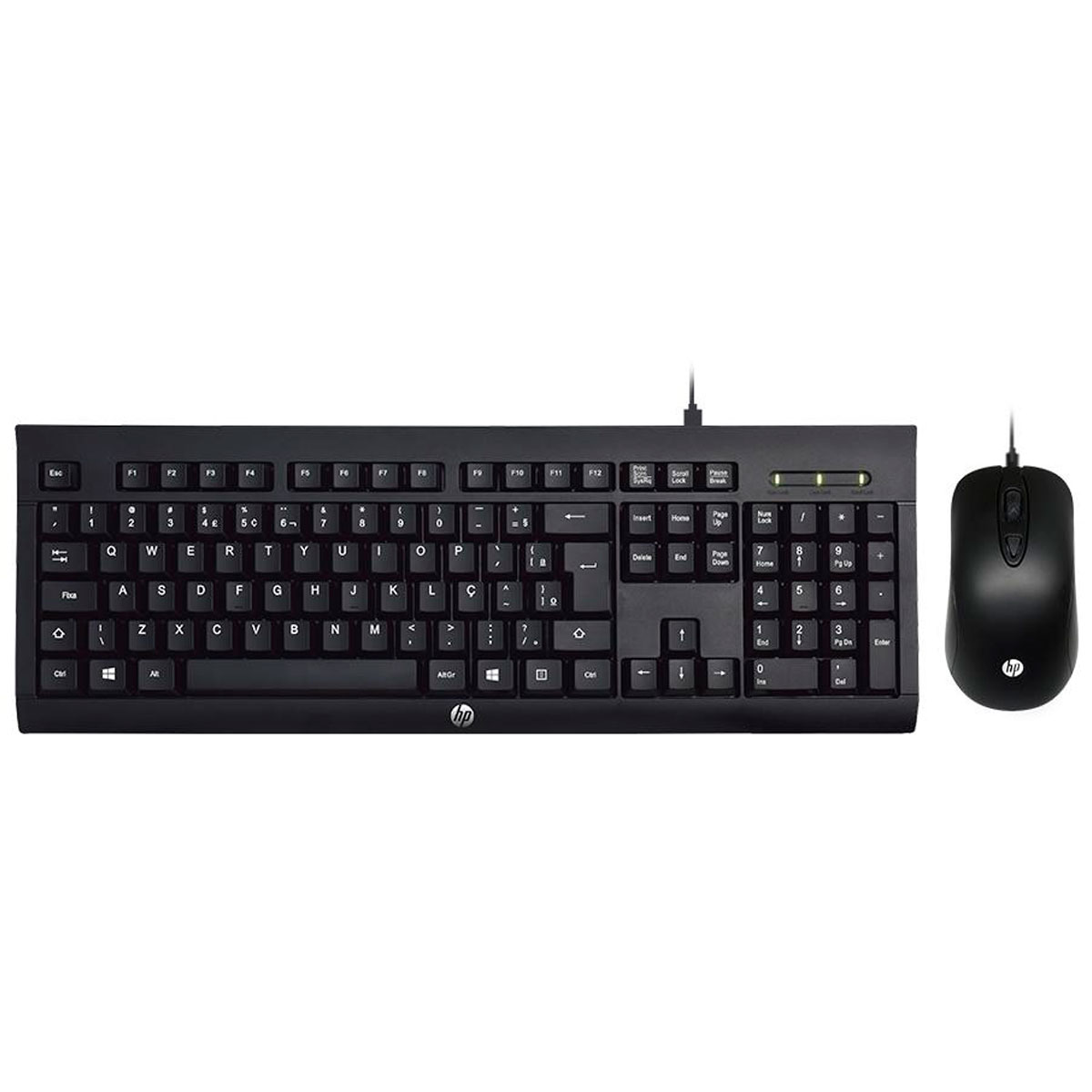 Kit Teclado e Mouse HP KM100 - ABNT2 - 1600dpi