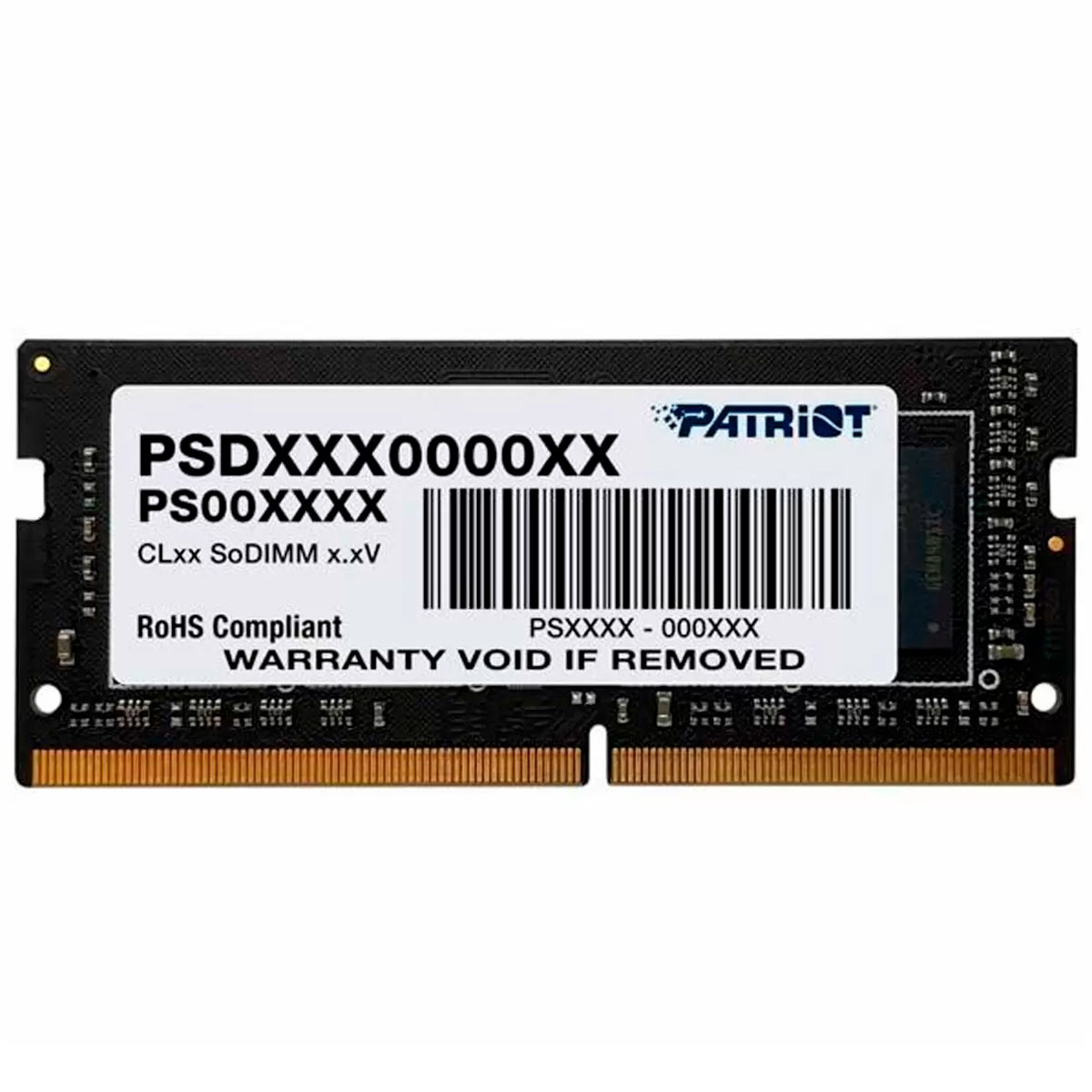 Memória SODIMM 8GB DDR4 3200MHz Patriot - para Notebook - PSD48G320081S