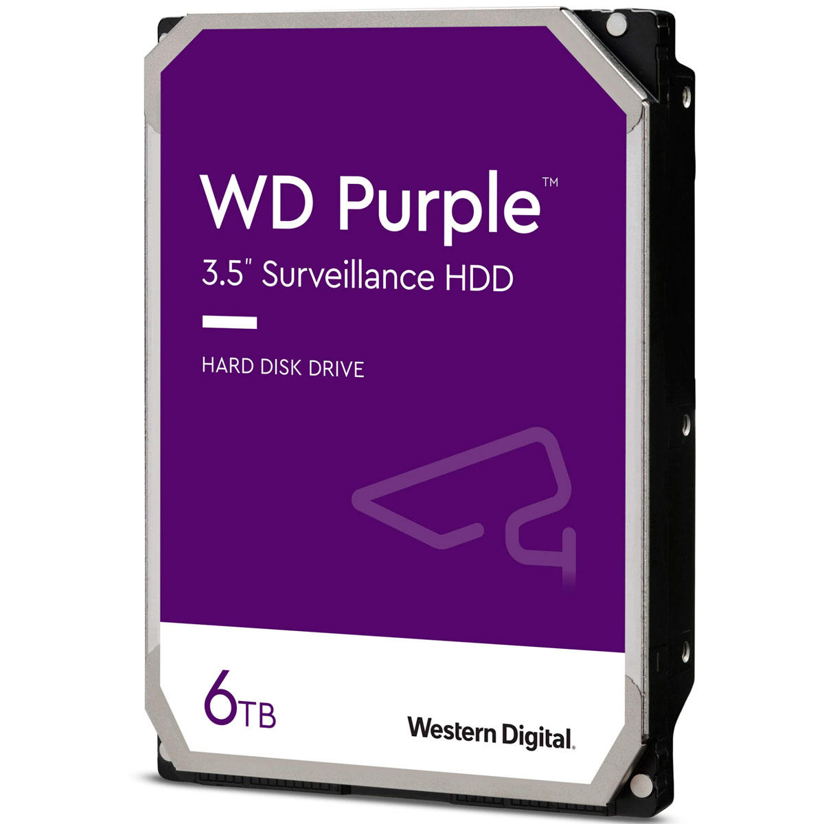 HD 6TB SATA - 5400RPM - 128MB Cache - Western Digital Purple Surveillance - WD62PURZ - Ideal para Vigilância