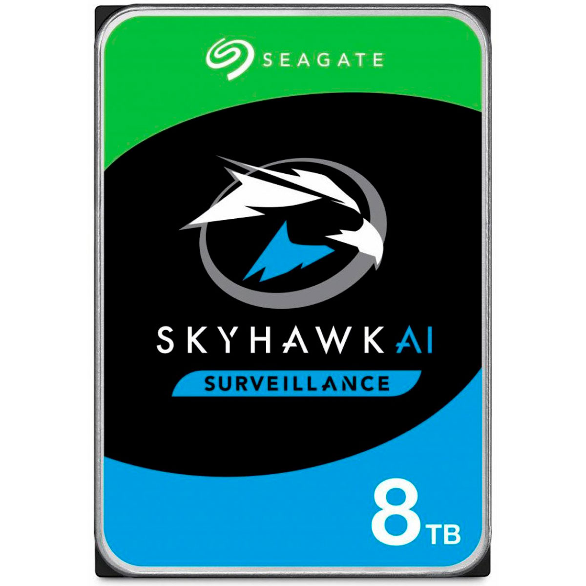 HD 8TB SATA - 7200RPM - 256MB Cache - Seagate SkyHawk AI Surveillance - ST8000VE000 - Ideal para Vigilância
