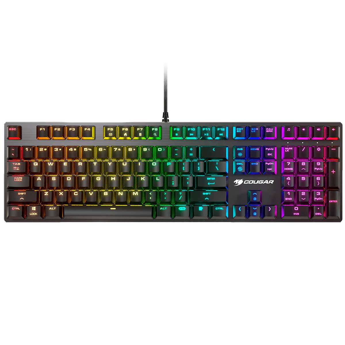 Teclado Mecânico Gamer Cougar VANTAR MX - ABNT2 - RGB - Switch RED - CGR-VANTAR MX