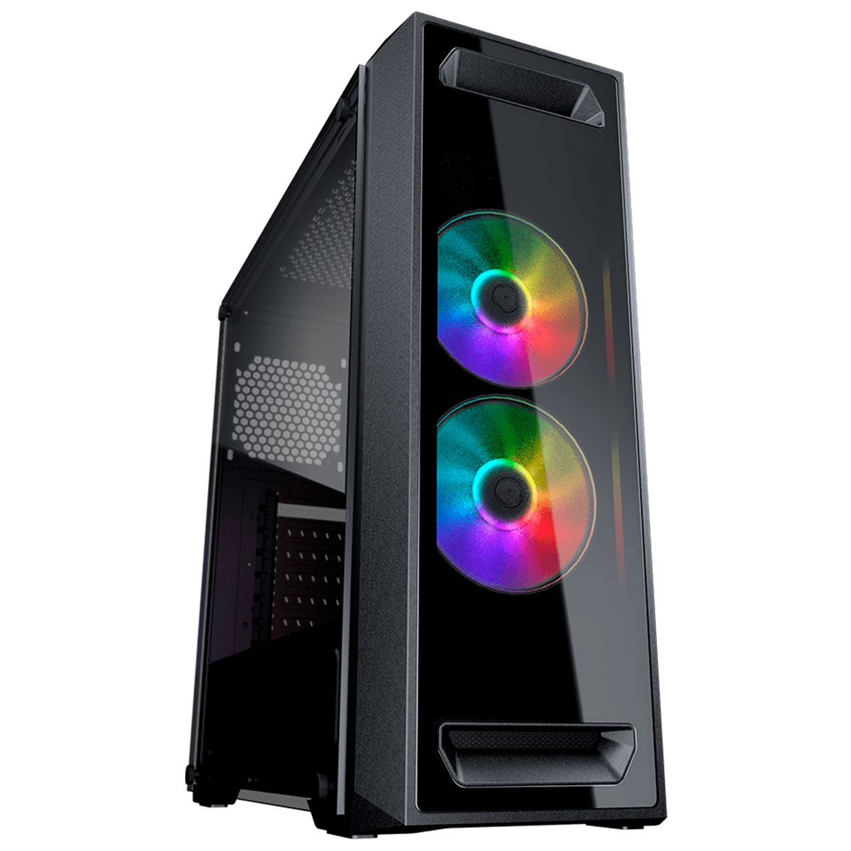 Gabinete Cougar MX350 RGB - Lateral em Vidro - 2 Coolers ARGB Inclusos - CGR-5NM1B-RGB