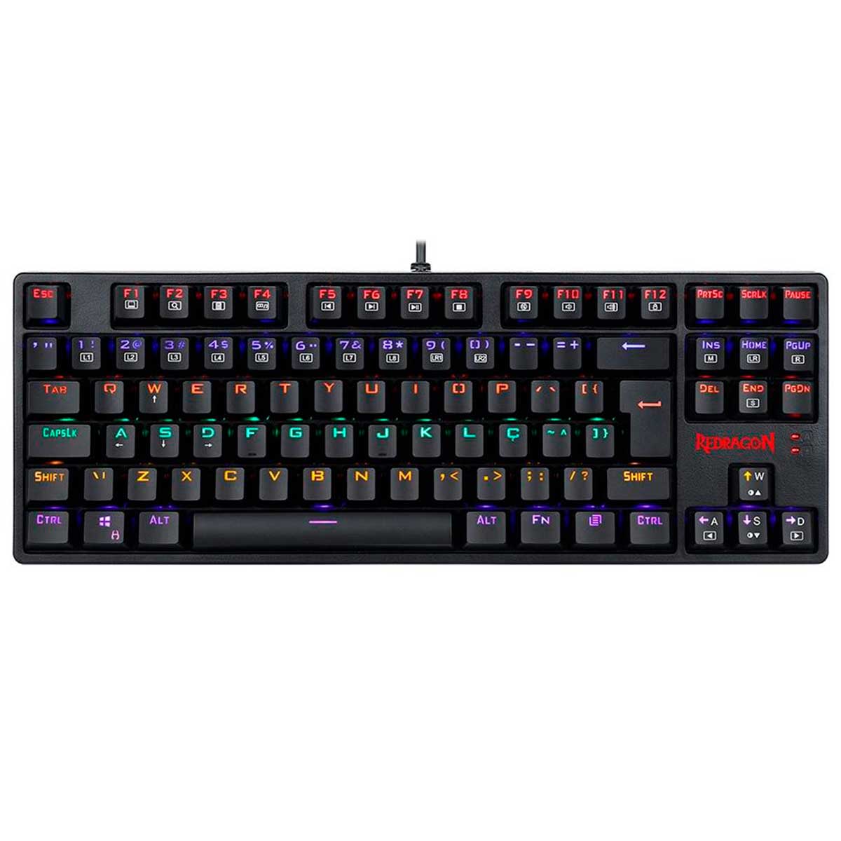 Teclado Mecânico Gamer Redragon Daksa - ABNT2 - Switch Outemu MK2 Vermelho - K576R-1 PT-RED