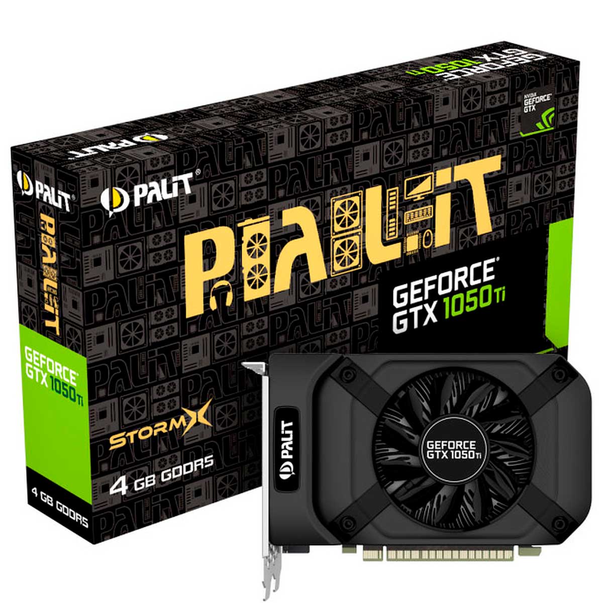 Placa de Vídeo GeForce GTX 1050 Ti 4GB GDDR5 128bits - Palit NE5105T018G1-1070F