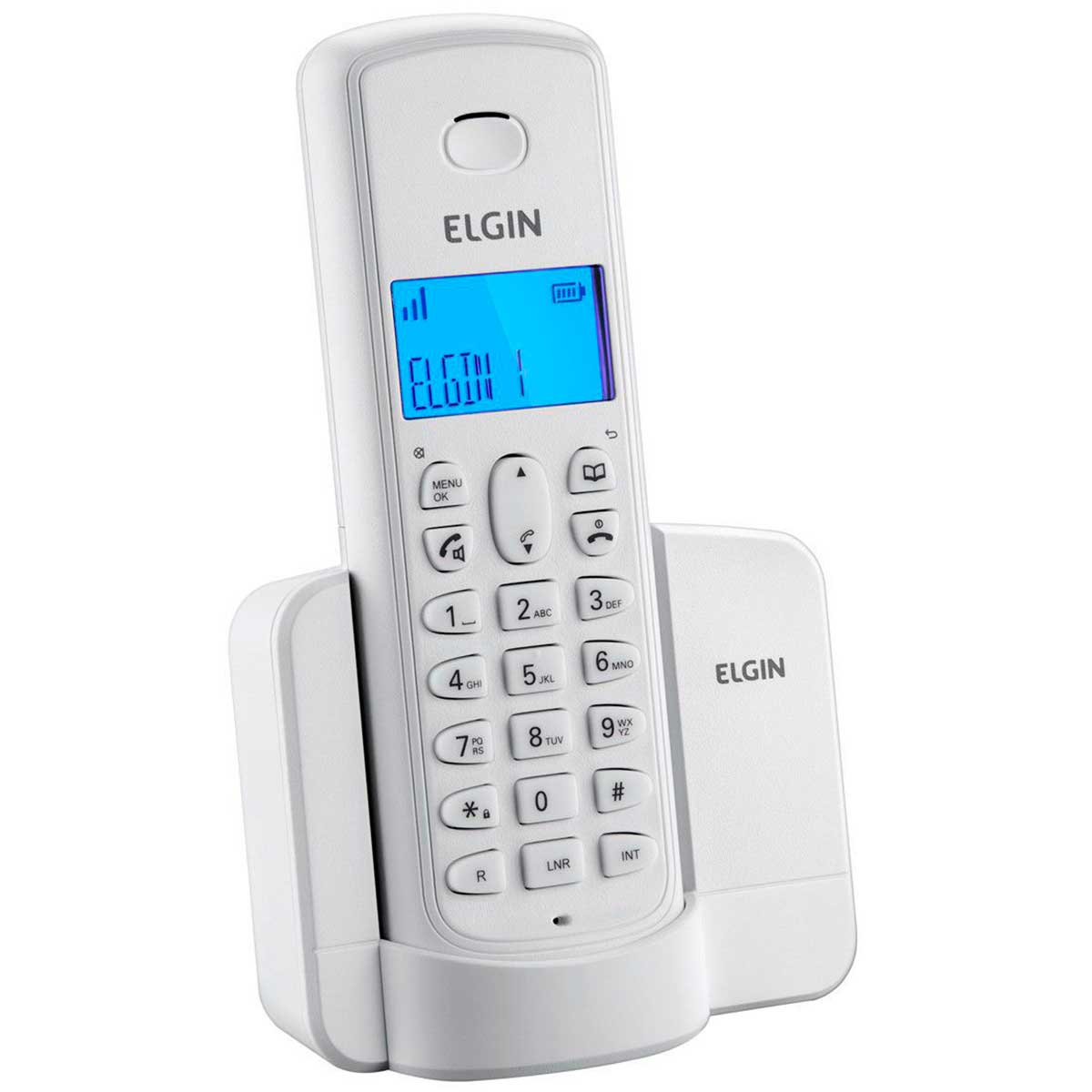 Telefone sem Fio Elgin TSF8001 - DECT 6.0 1.9GHz - Agenda, Identificador de Chamadas e Viva-voz - 42TSF8001B00