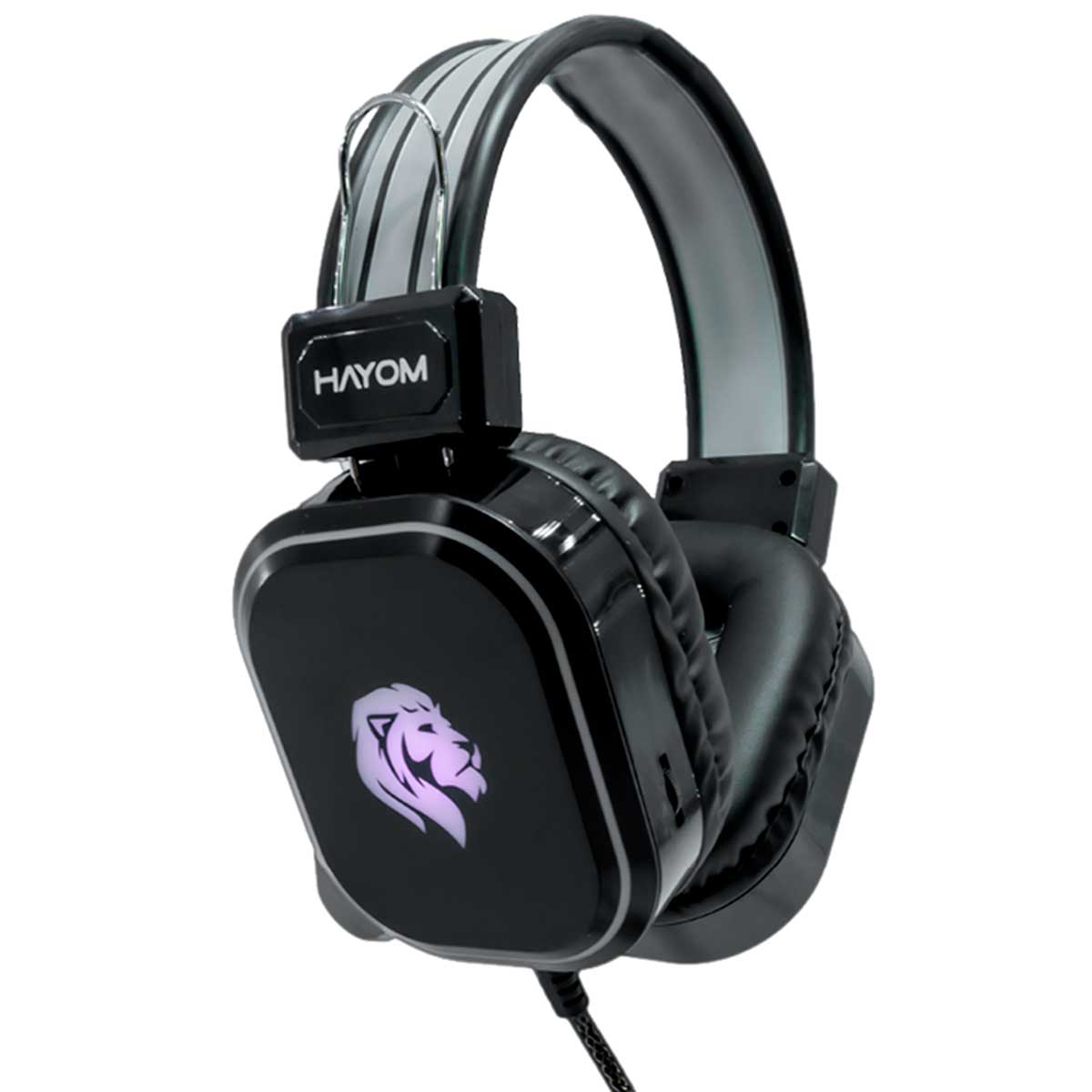 Headset Gamer Hayom HF2206 - Microfone - LED - Conector P2 e USB para energia - 221006