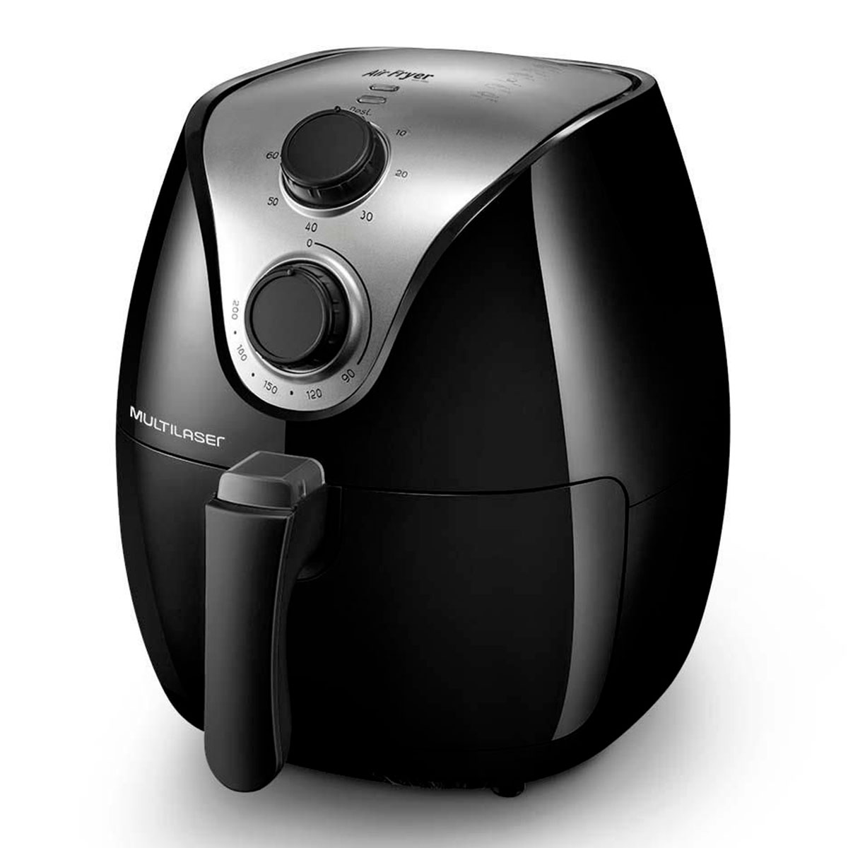 Fritadeira Elétrica sem Óleo Air Fryer - 127V - 1500W - Capacidade 4 Litros - Seletor Giratório - Multilaser CE168