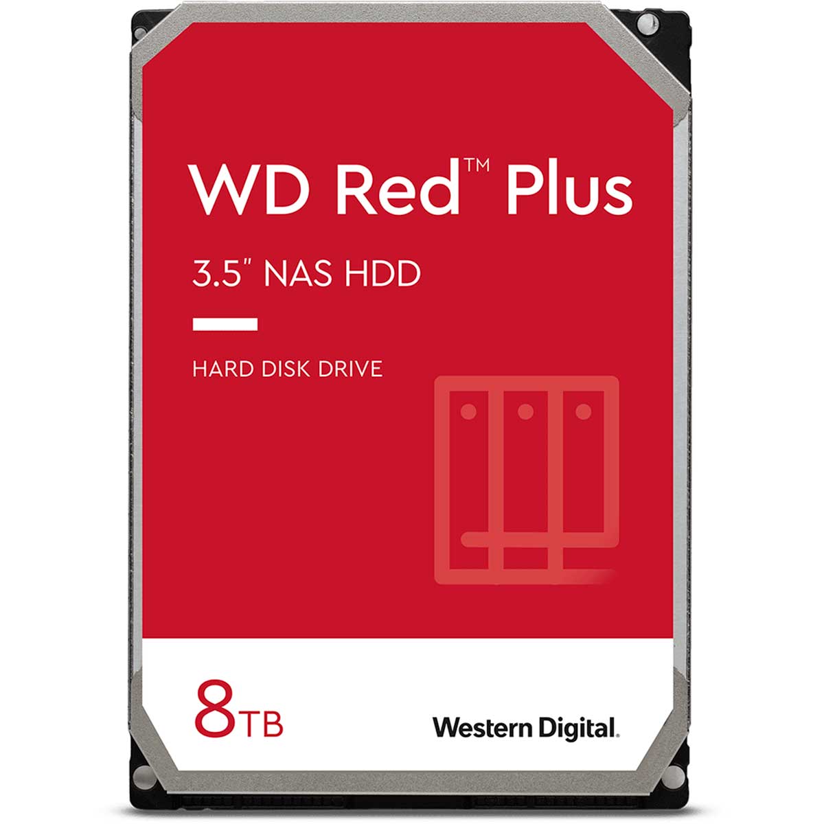 HD 8TB NAS SATA - 7200RPM - 256MB Cache - Western Digital RED Plus - WD80EFBX