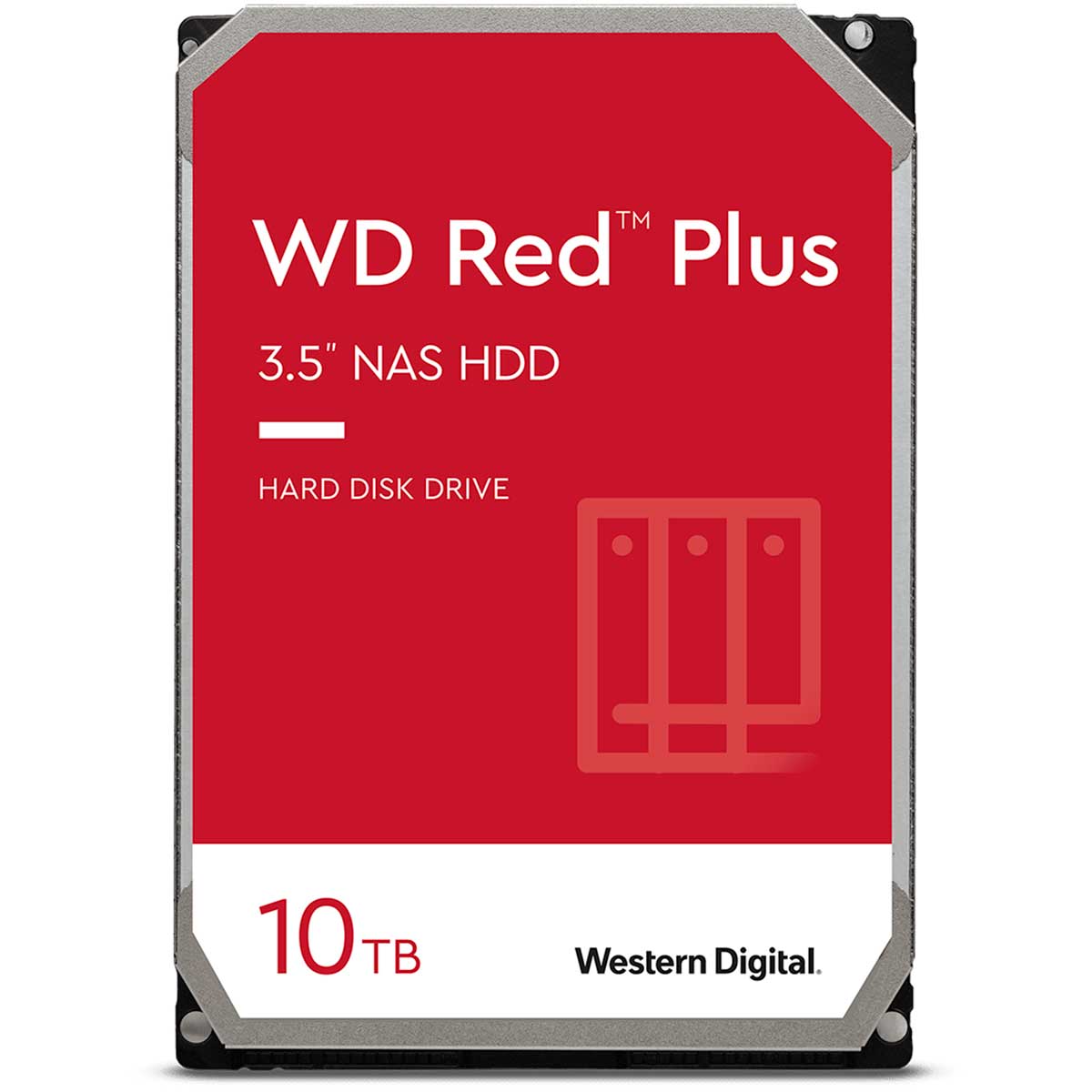 HD 10TB NAS SATA - 7200RPM - 256MB Cache - Western Digital RED Plus - WD101EFBX