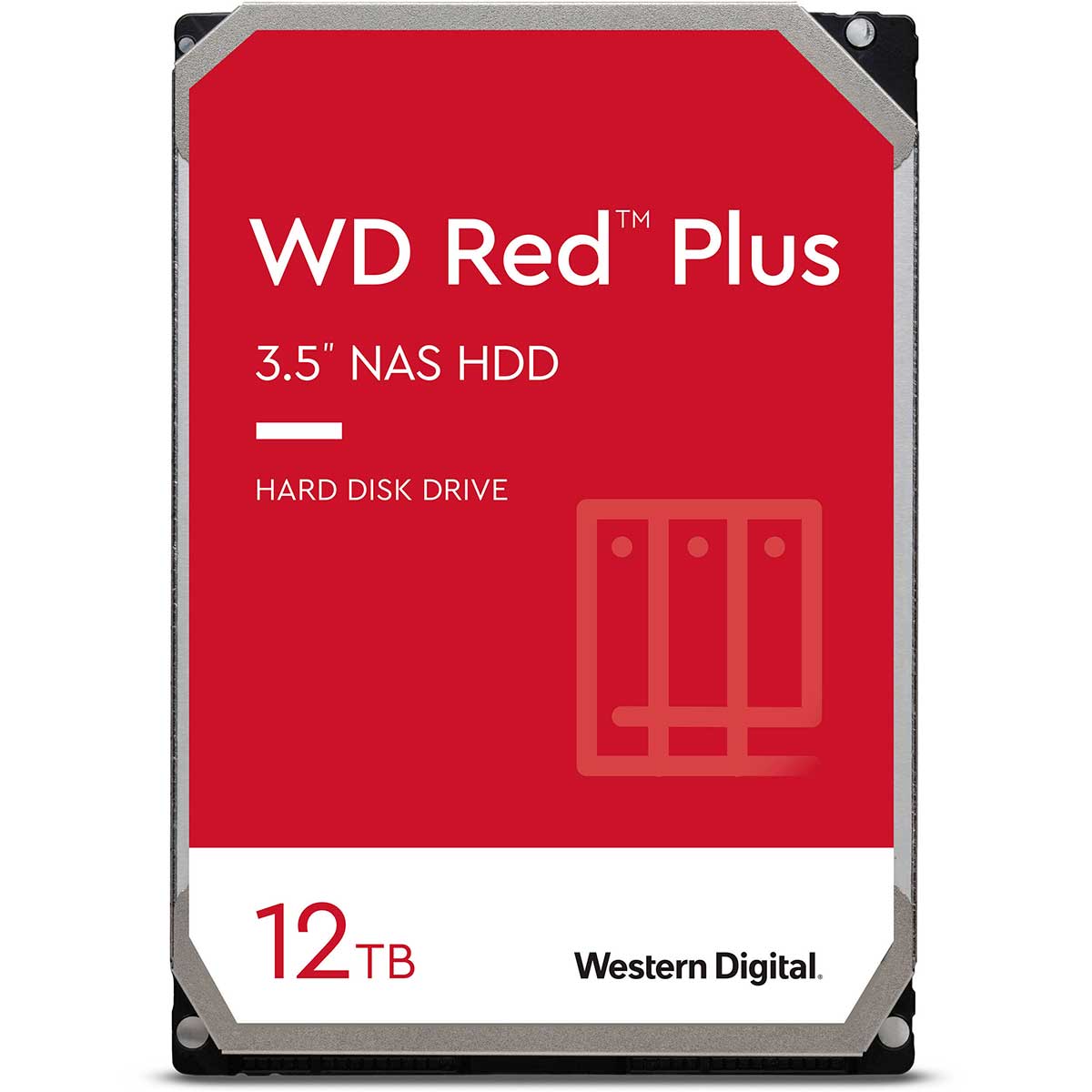 HD 12TB NAS SATA - 7200RPM - 256MB Cache - Western Digital RED Plus - WD120EFBX