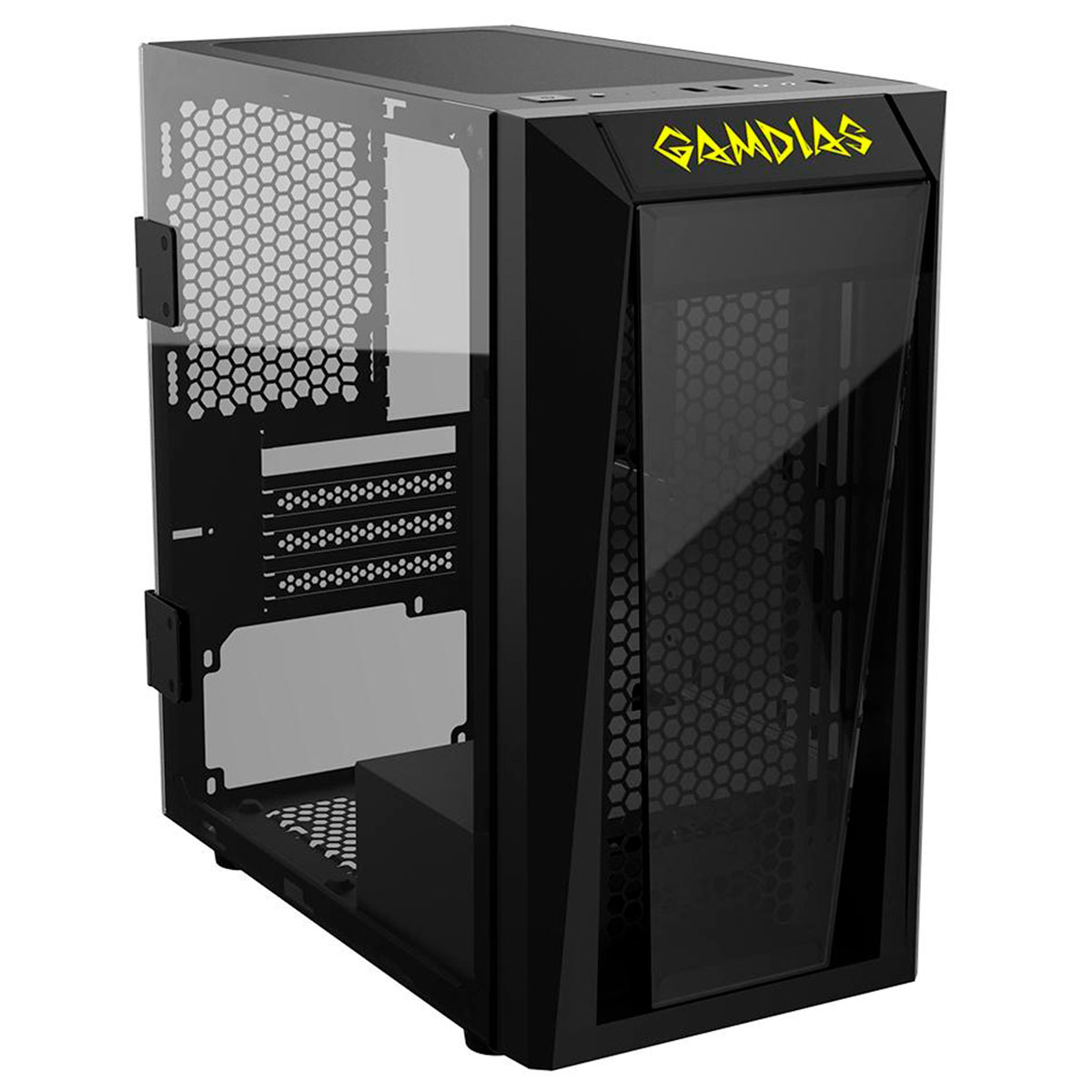 Gabinete Gamer Gamdias Talos E1 - Lateral e Frontal em Vidro Temperado - USB 3.0