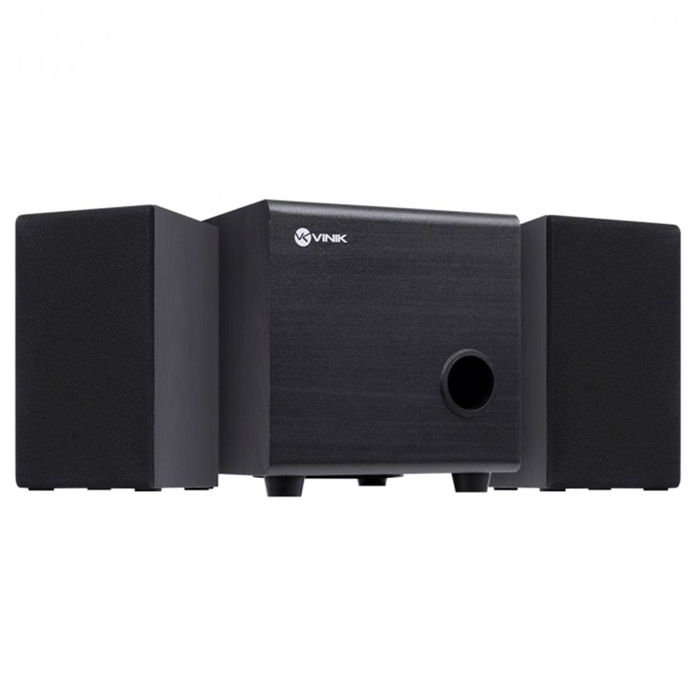 Caixa de Som Vinik 2.1 Tune CXTU16W - 16W RMS - Subwoofer, USB Conector P2 - Acabamento em Madeira