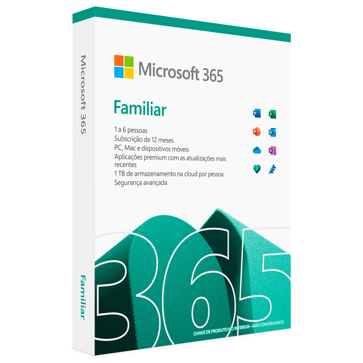 Microsoft Office 365 Family - Assinatura Anual para 6 usuários + 1 TB de Armazenamento One Drive - PC, Mac, iOS e Android - 6GQ-01543
