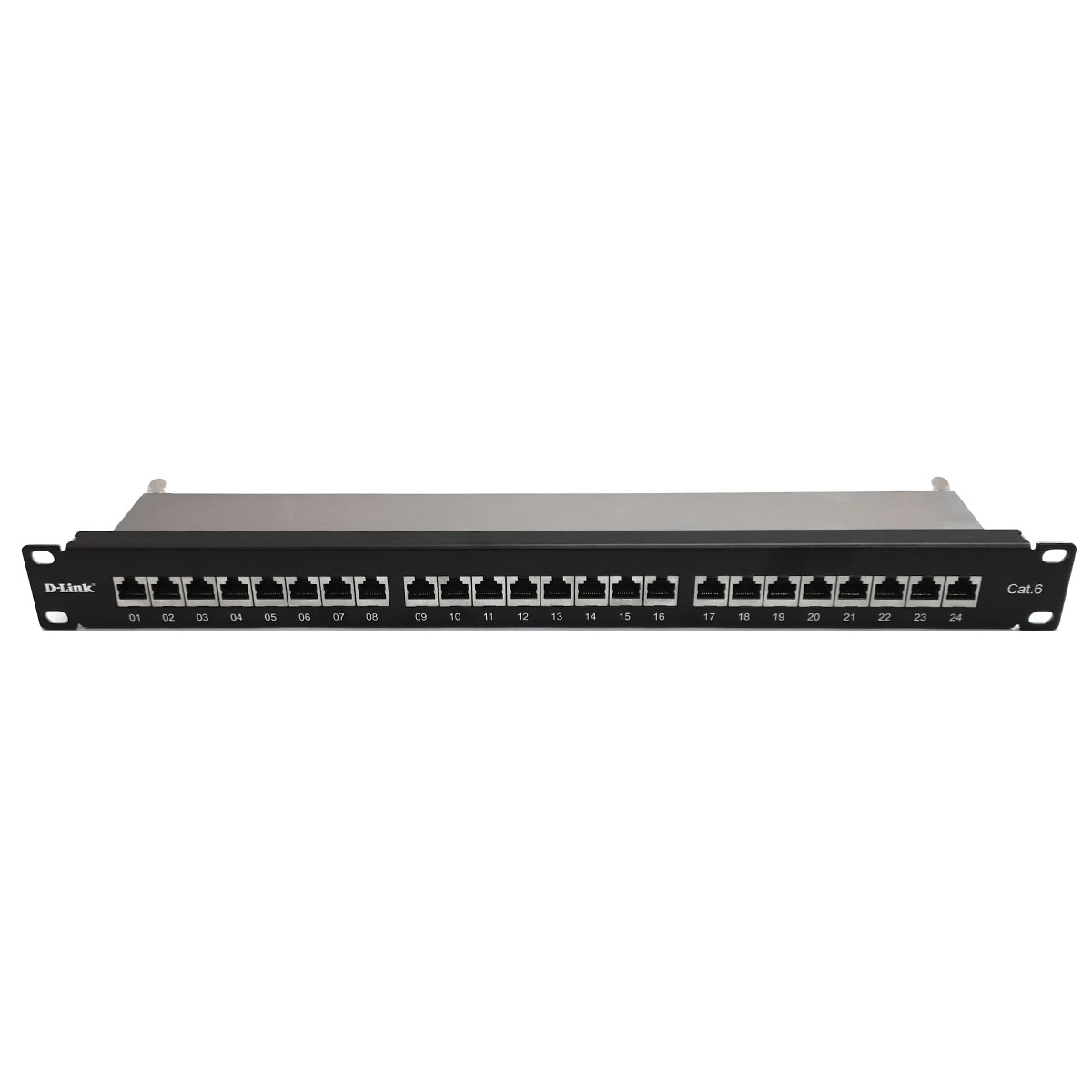 Patch Panel 24 Portas Cat 6 - Shielded Keystone - D-Link NPP-C62BLK241